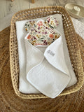 Sortie de bain fleuri