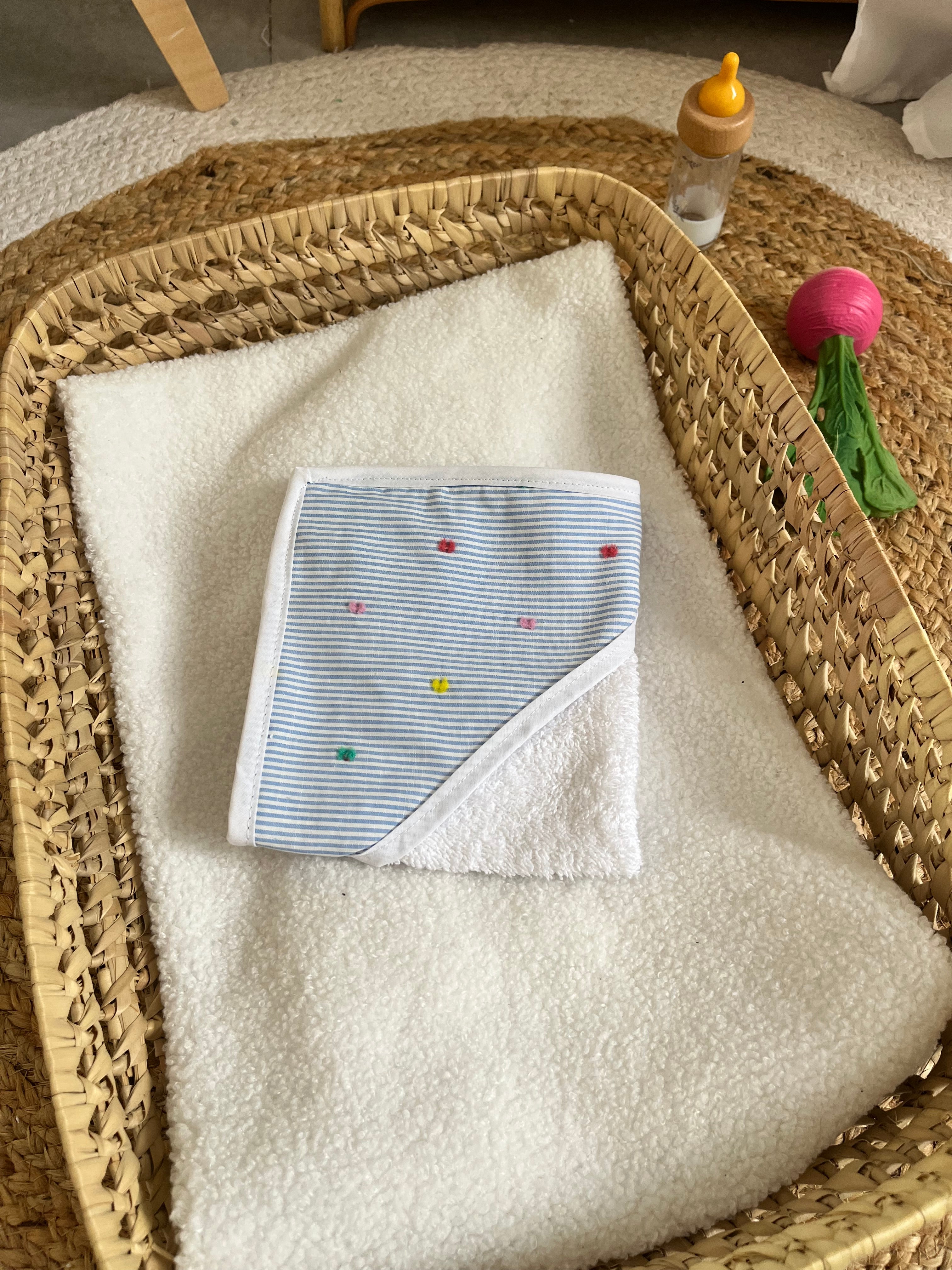 Sortie de bain bleu