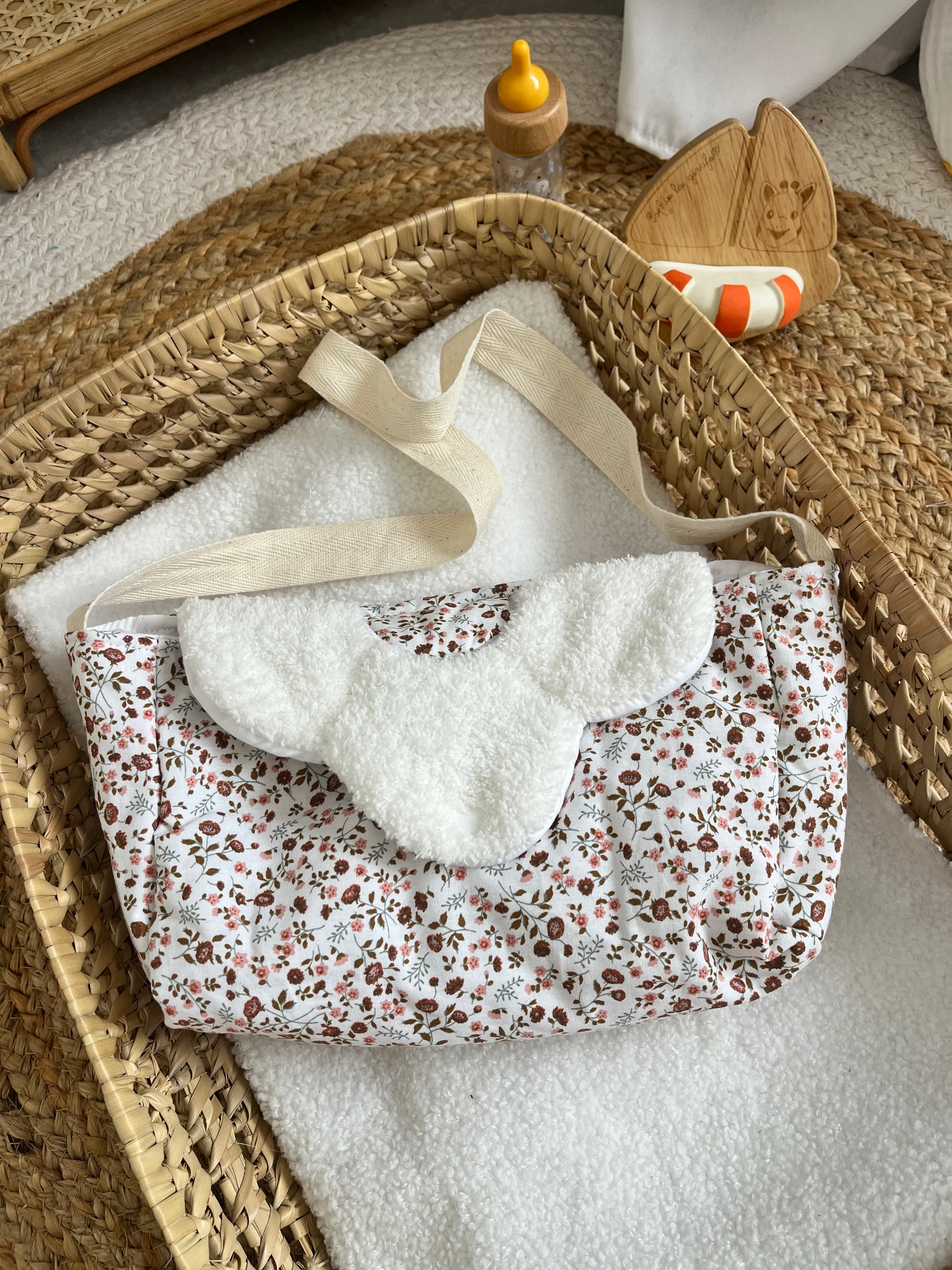 Sac à langer fleurs