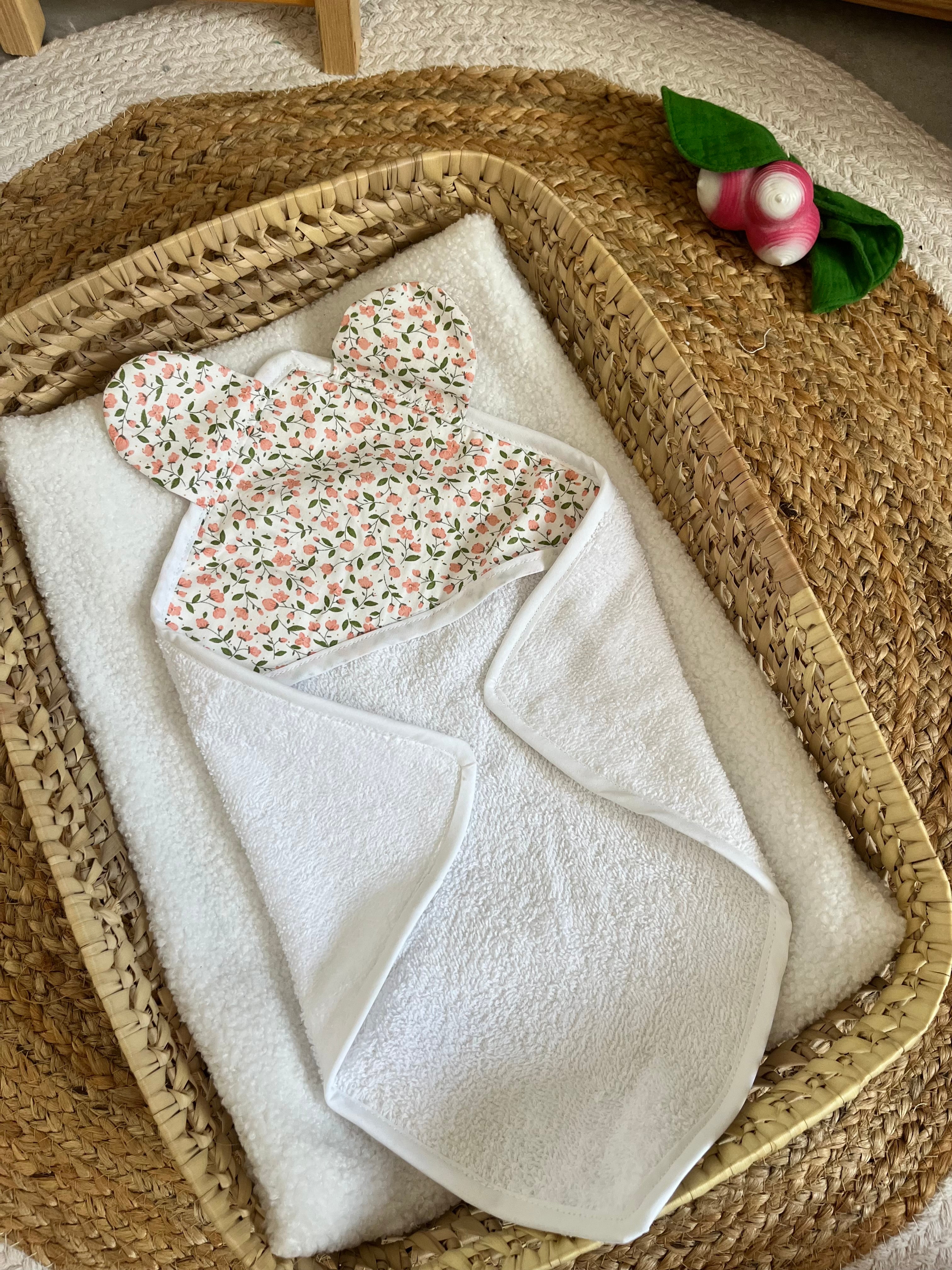 Sortie de bain fleurie