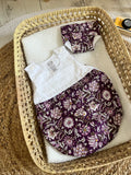 Gigoteuse + couche fleur violette