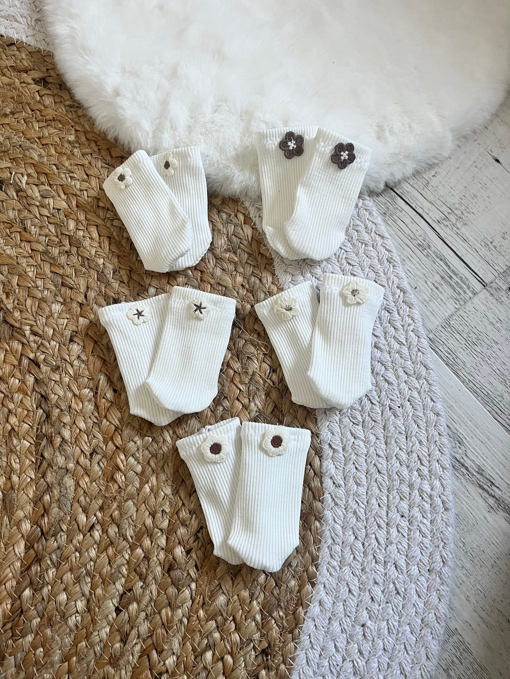 Chaussette poupée/ différent motifs