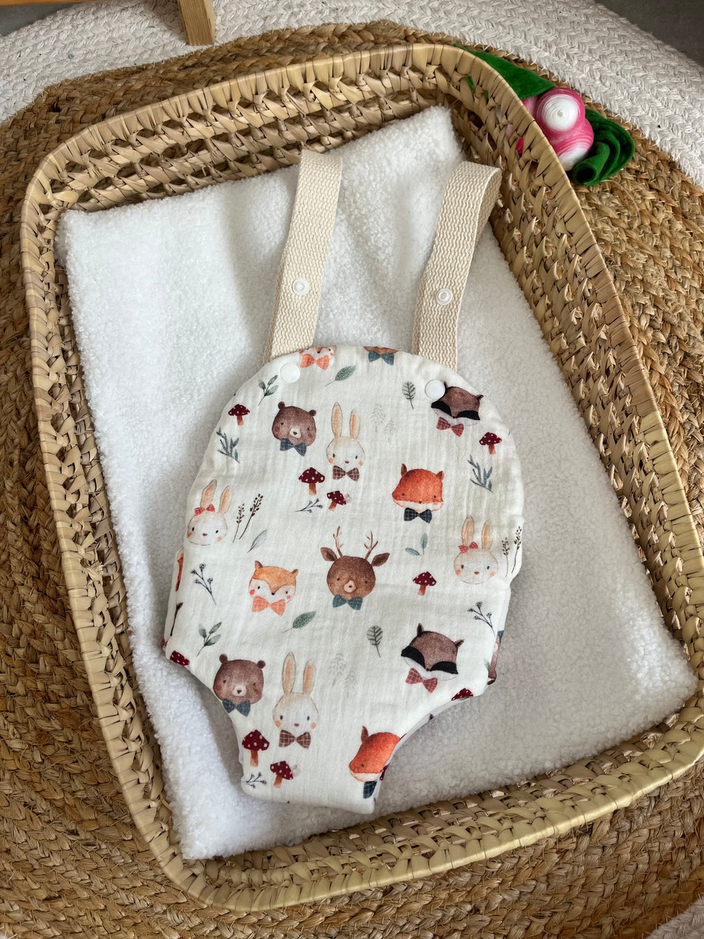 Porte bébé /poupée animaux de la forêt 🌳