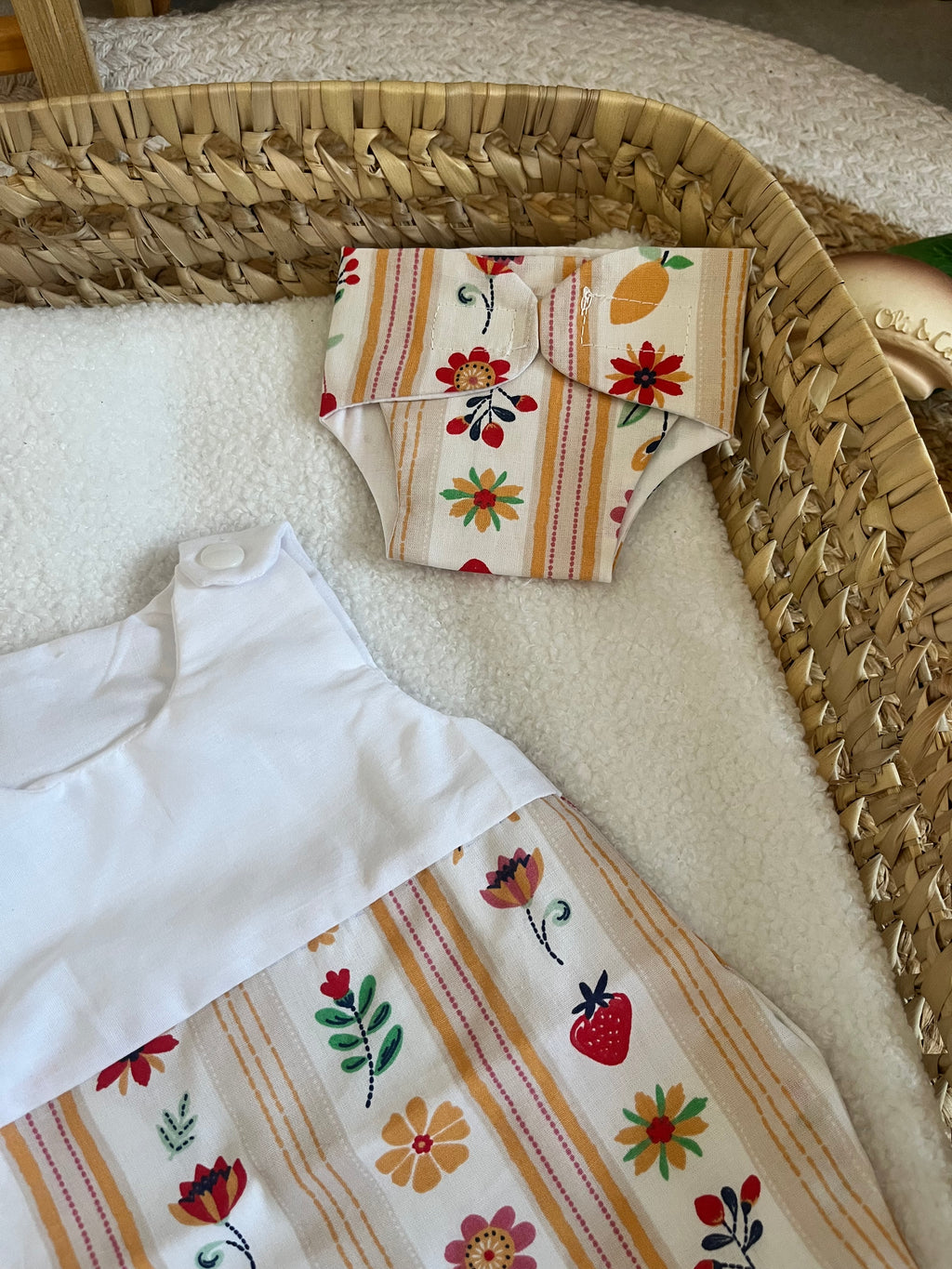Gigoteuse + couche fleur