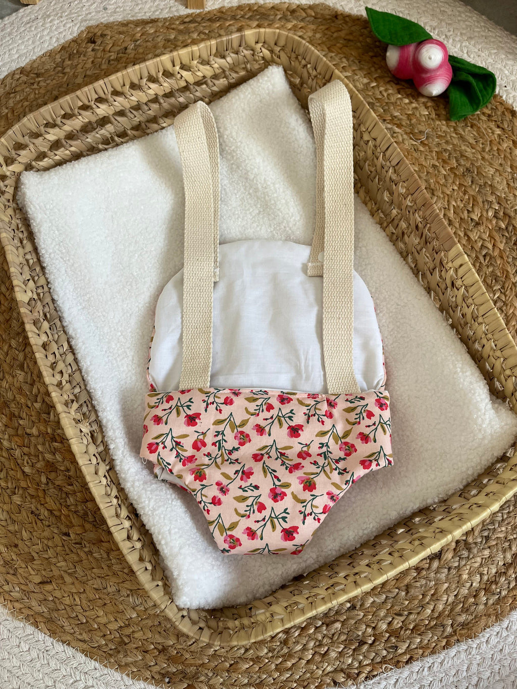 Porte bébé /poupée rose