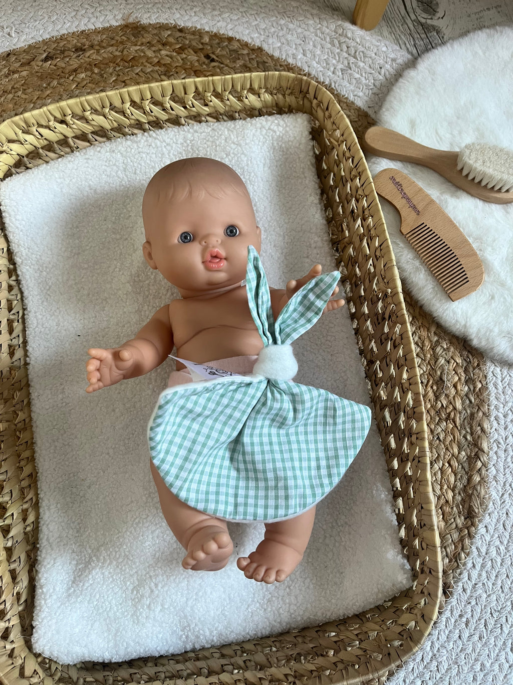 Doudou Vichy vert