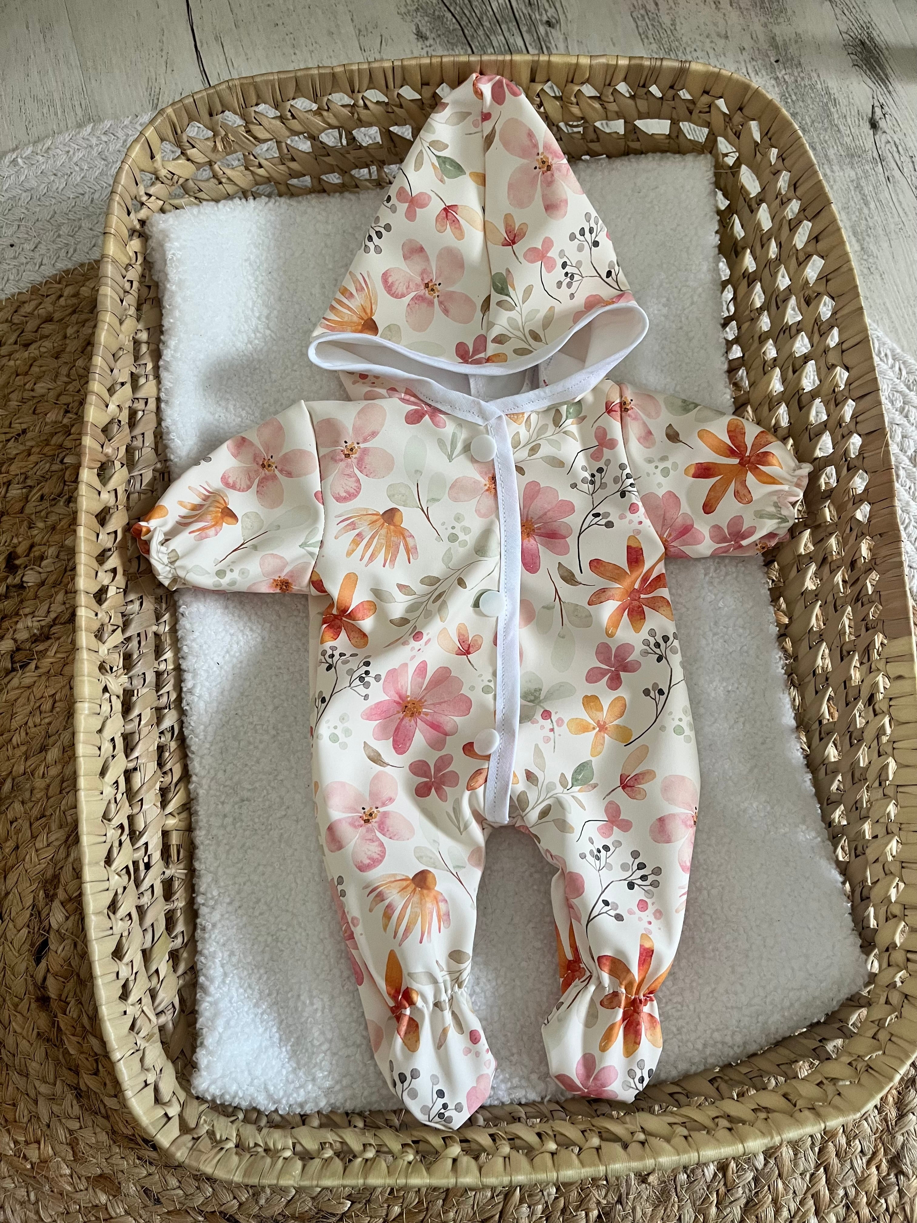 Combinaison imperméable fleuri