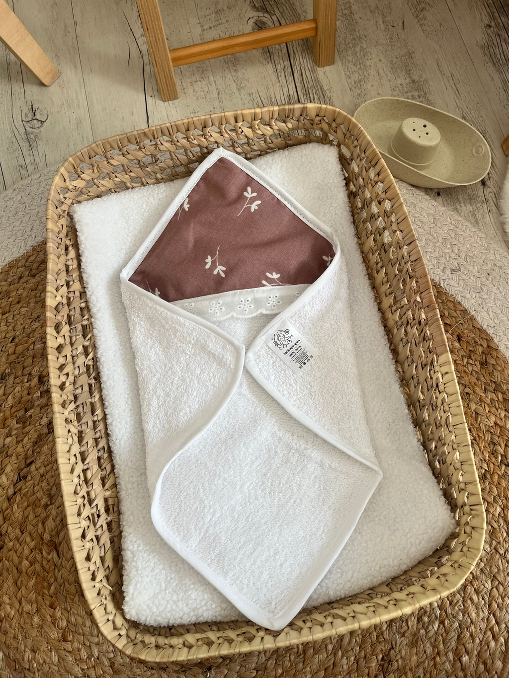 Sortie de bain mauve