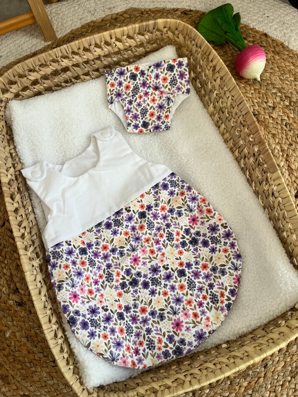 Gigoteuse + couche violet