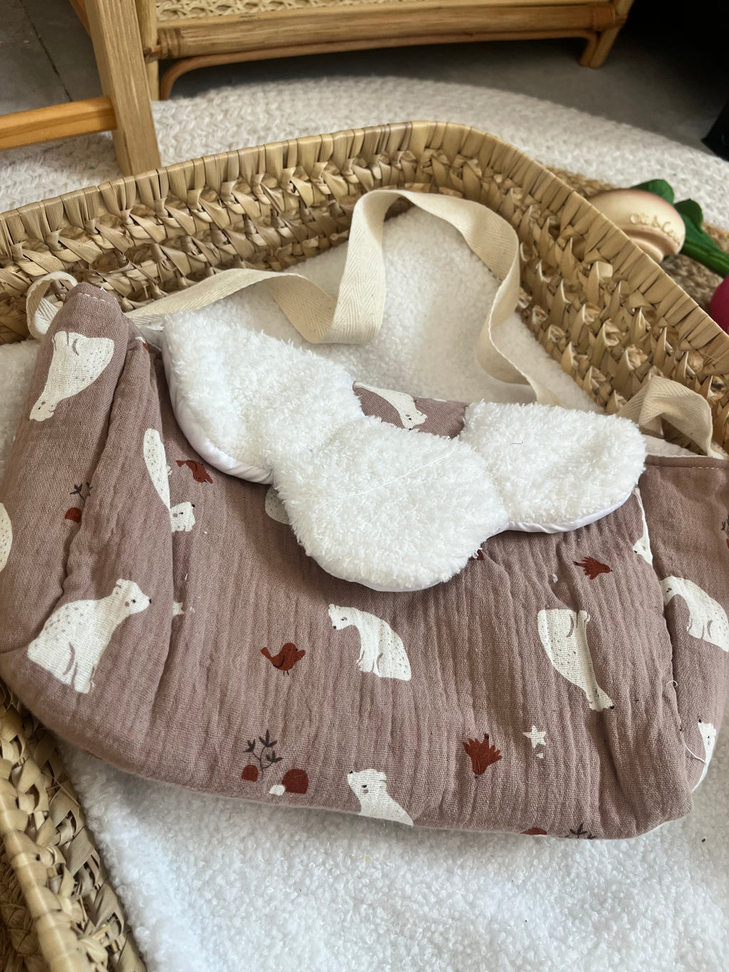Sac à langer marron