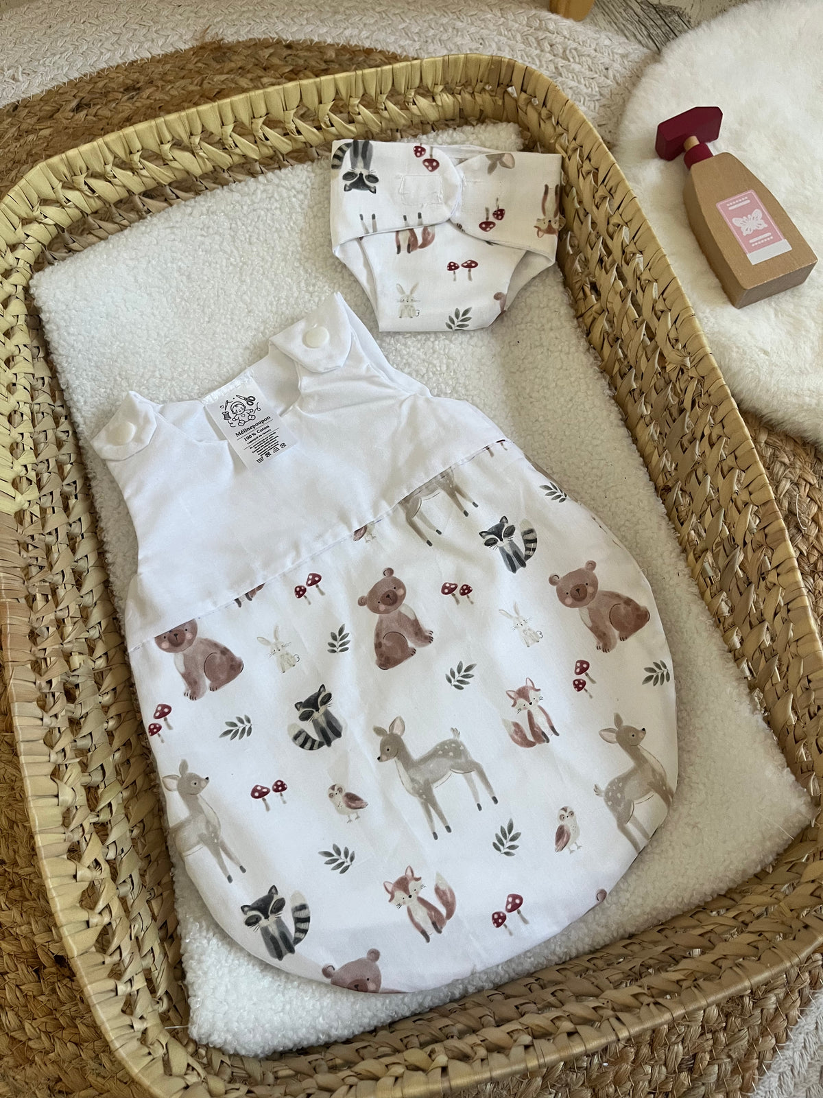 Gigoteuse + couche animaux
