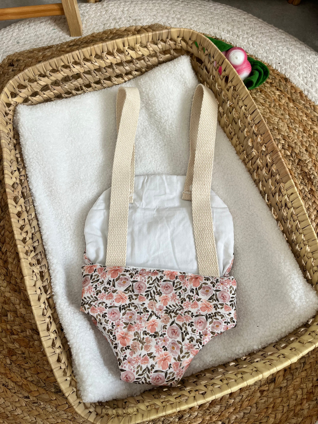 Porte bébé /poupée rose 🌹