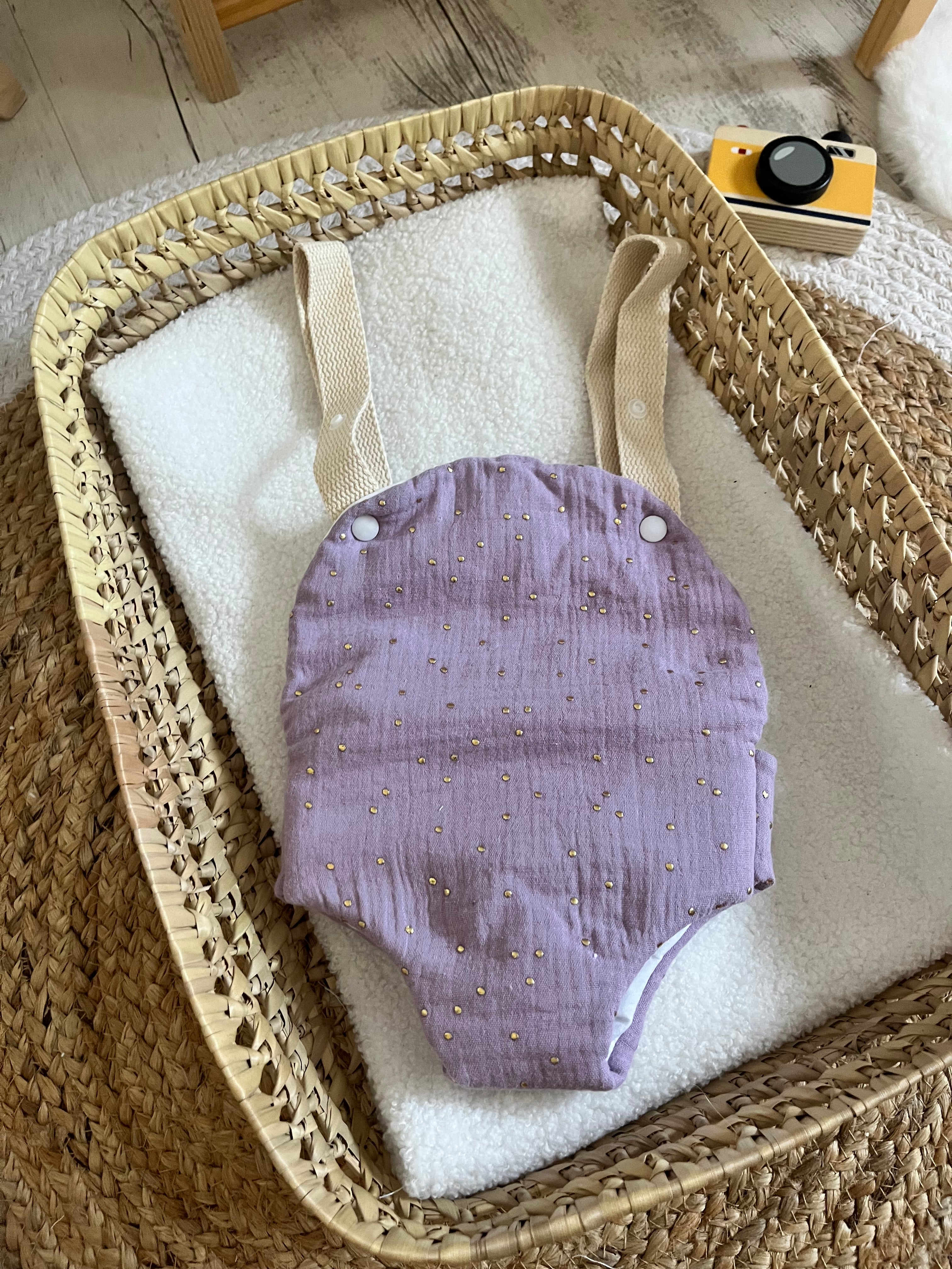 Porte bébé /poupée violet