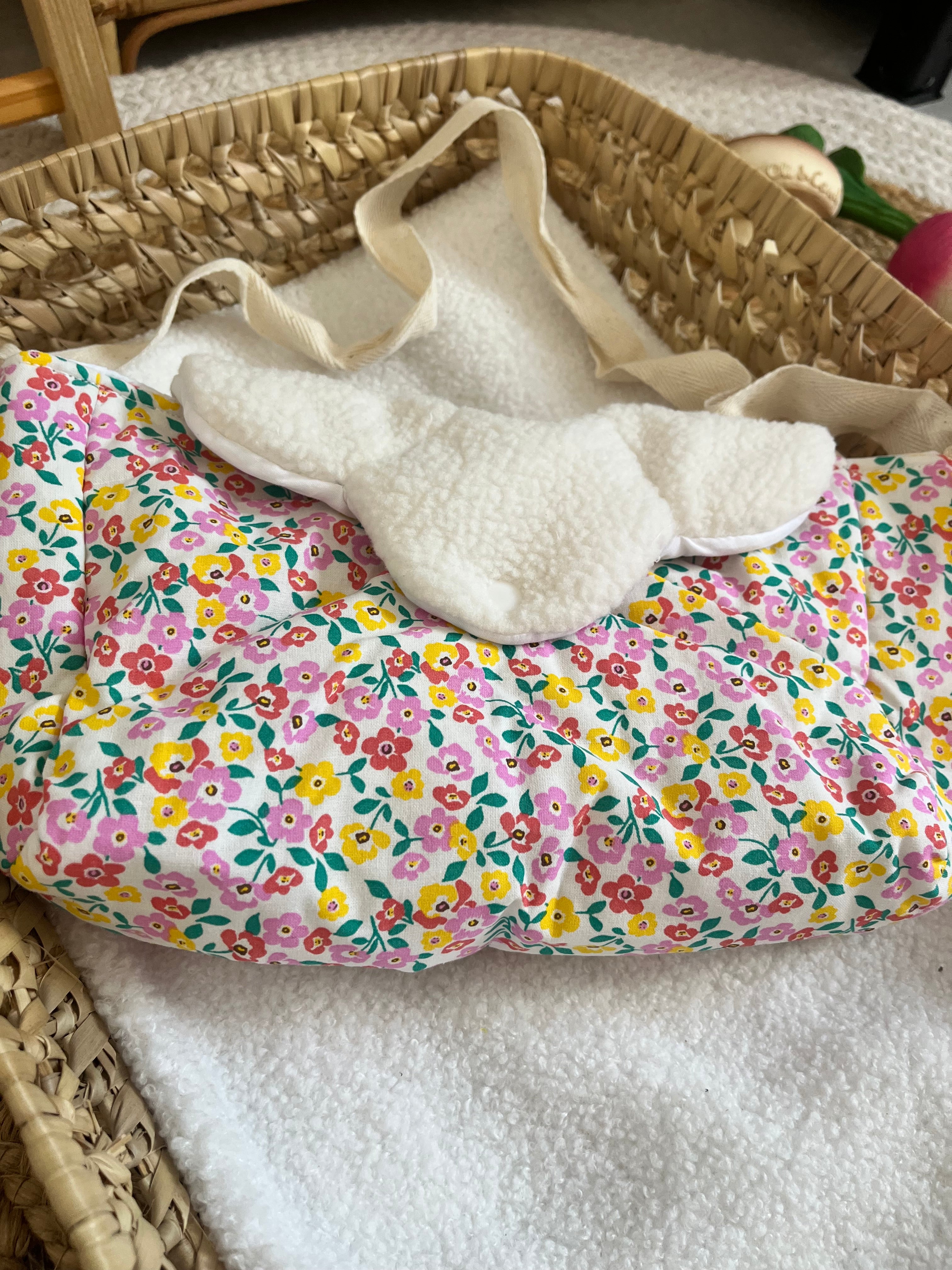 Sac à langer fleurs