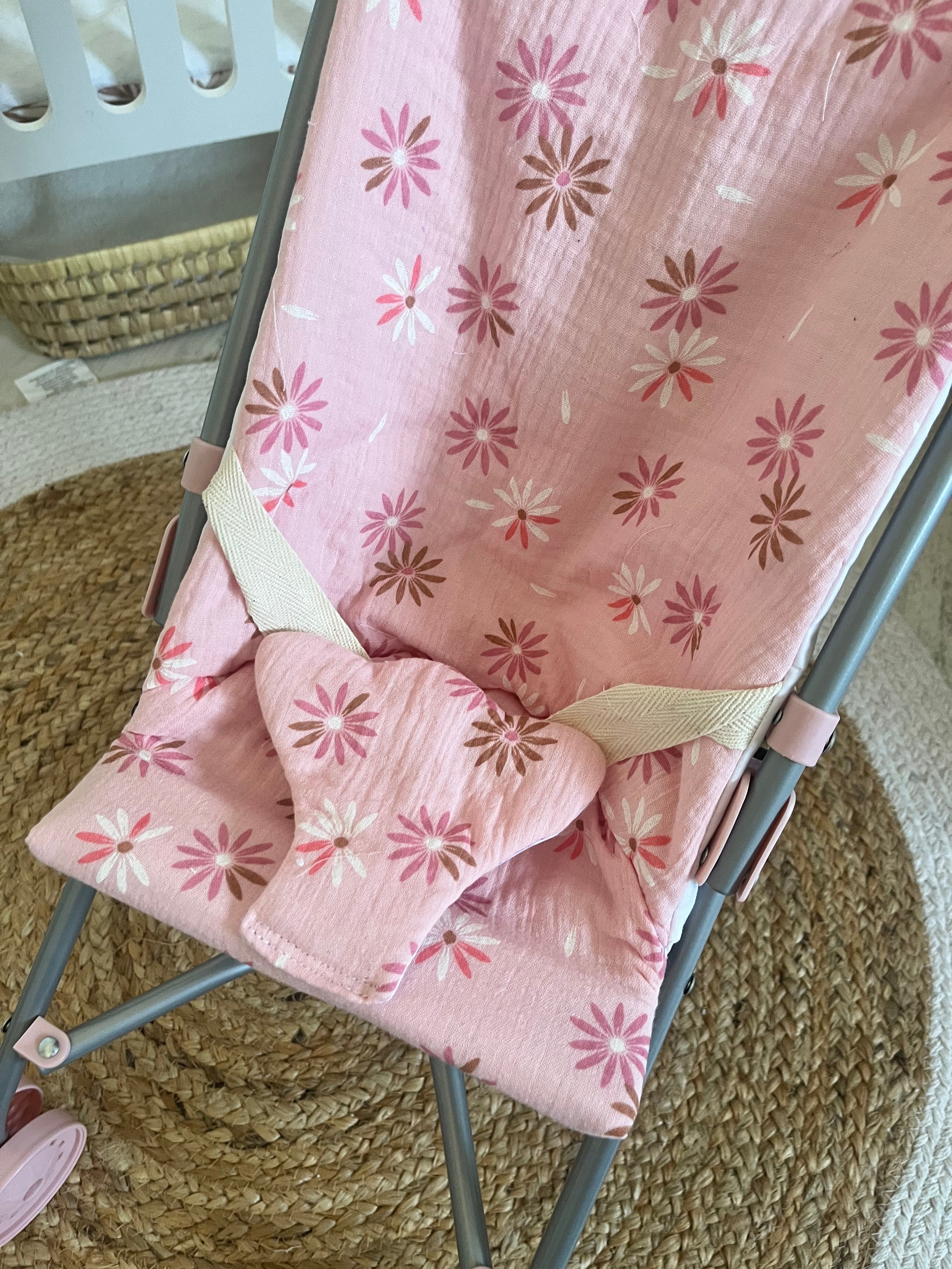 Housse poussette fleurs