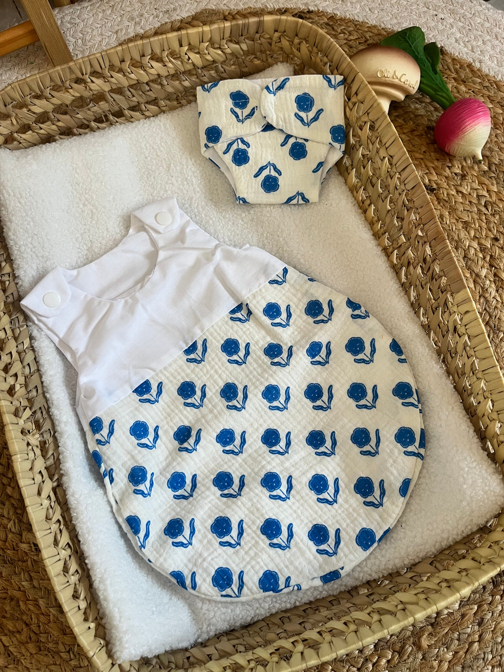 Gigoteuse + couche bleu