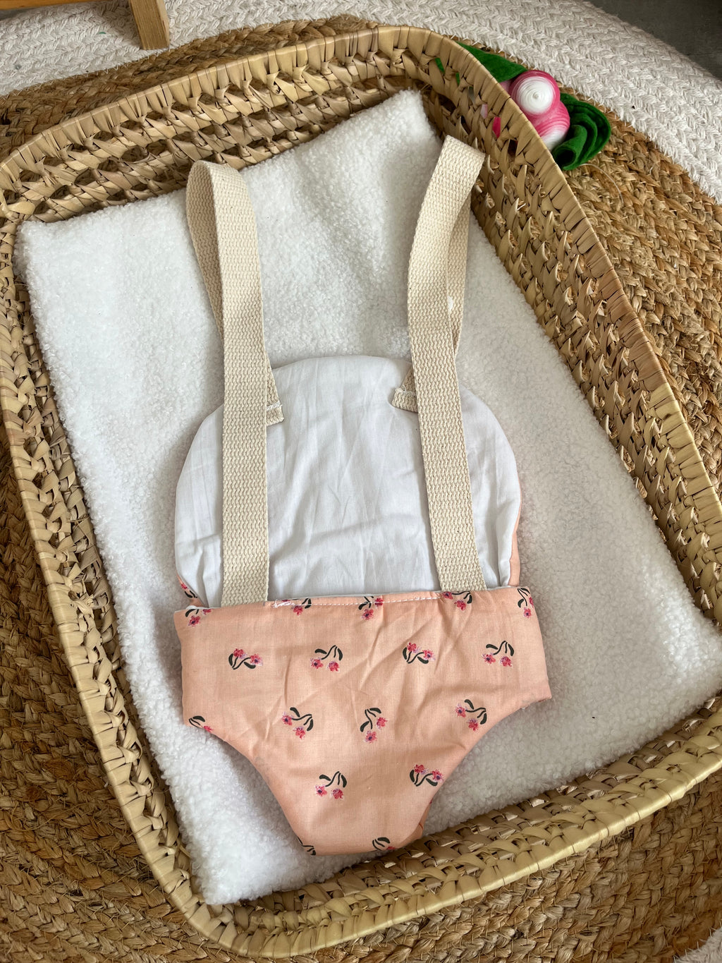 Porte bébé /poupée corail