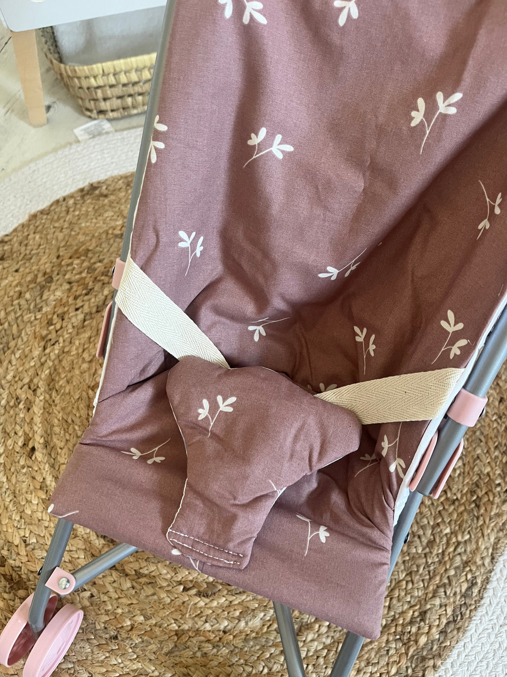 Housse poussette mauve