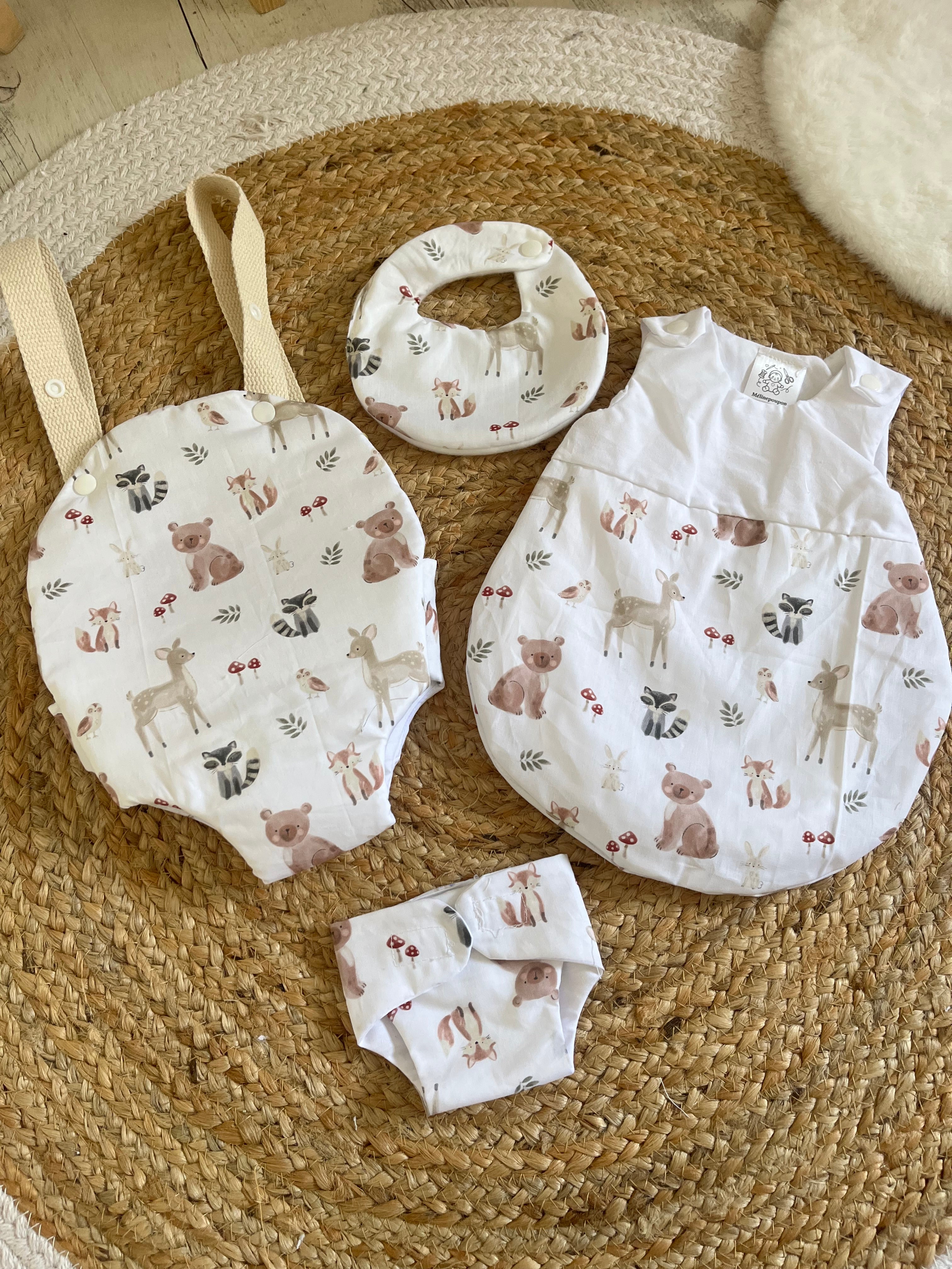 Ensemble pour poupée animaux forêt 🌳