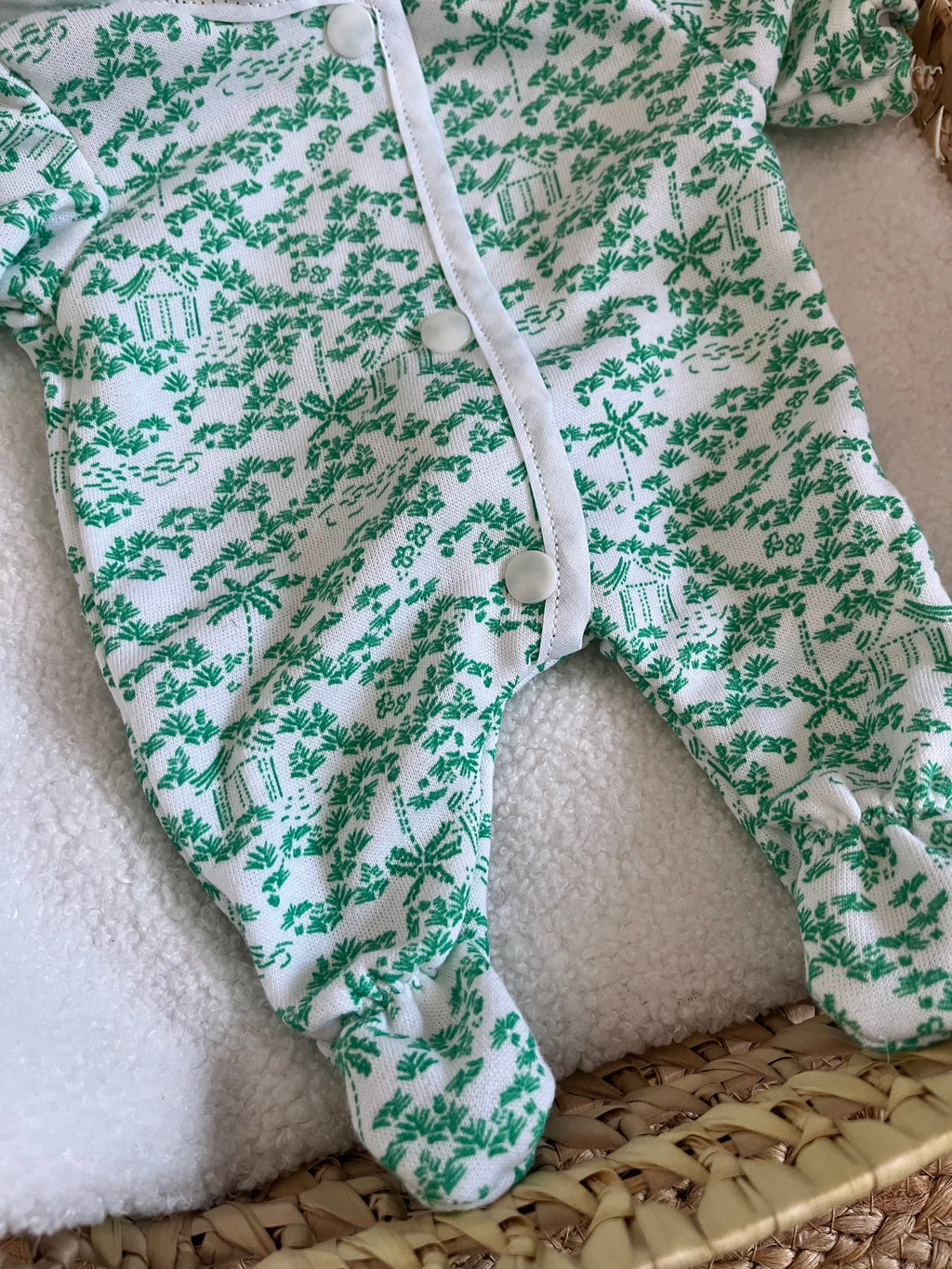 Combinaison poupée vert