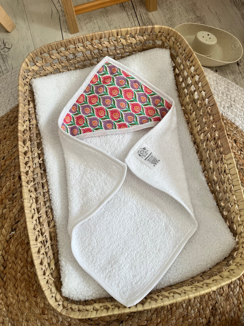 Sortie de bain rose violet