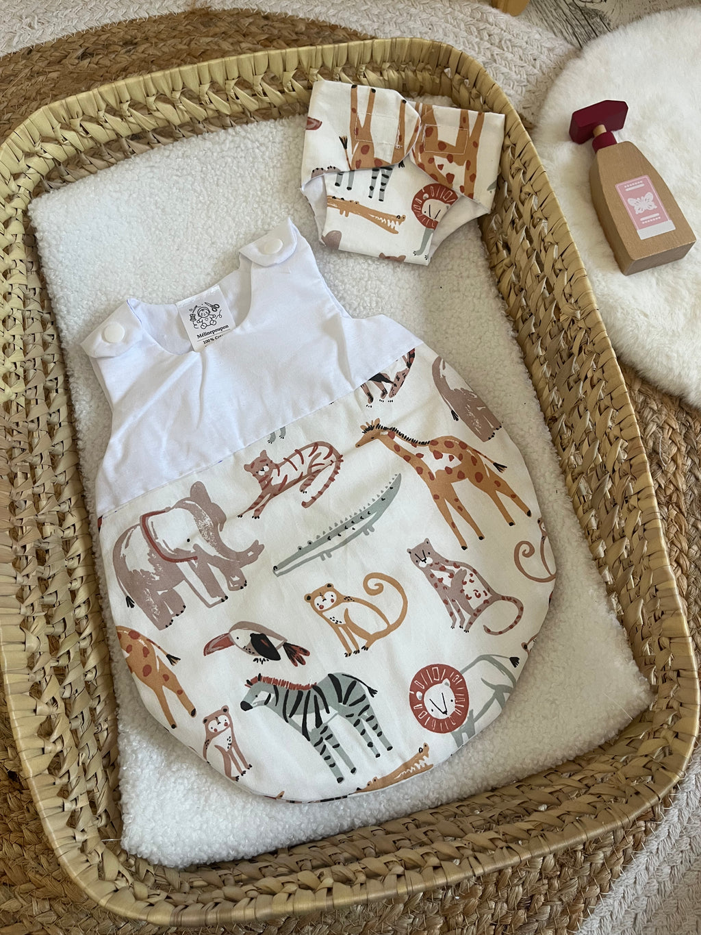 Gigoteuse + couche animaux