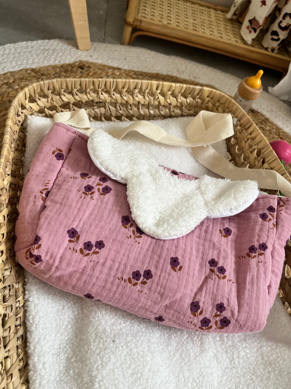 Sac à langer violet
