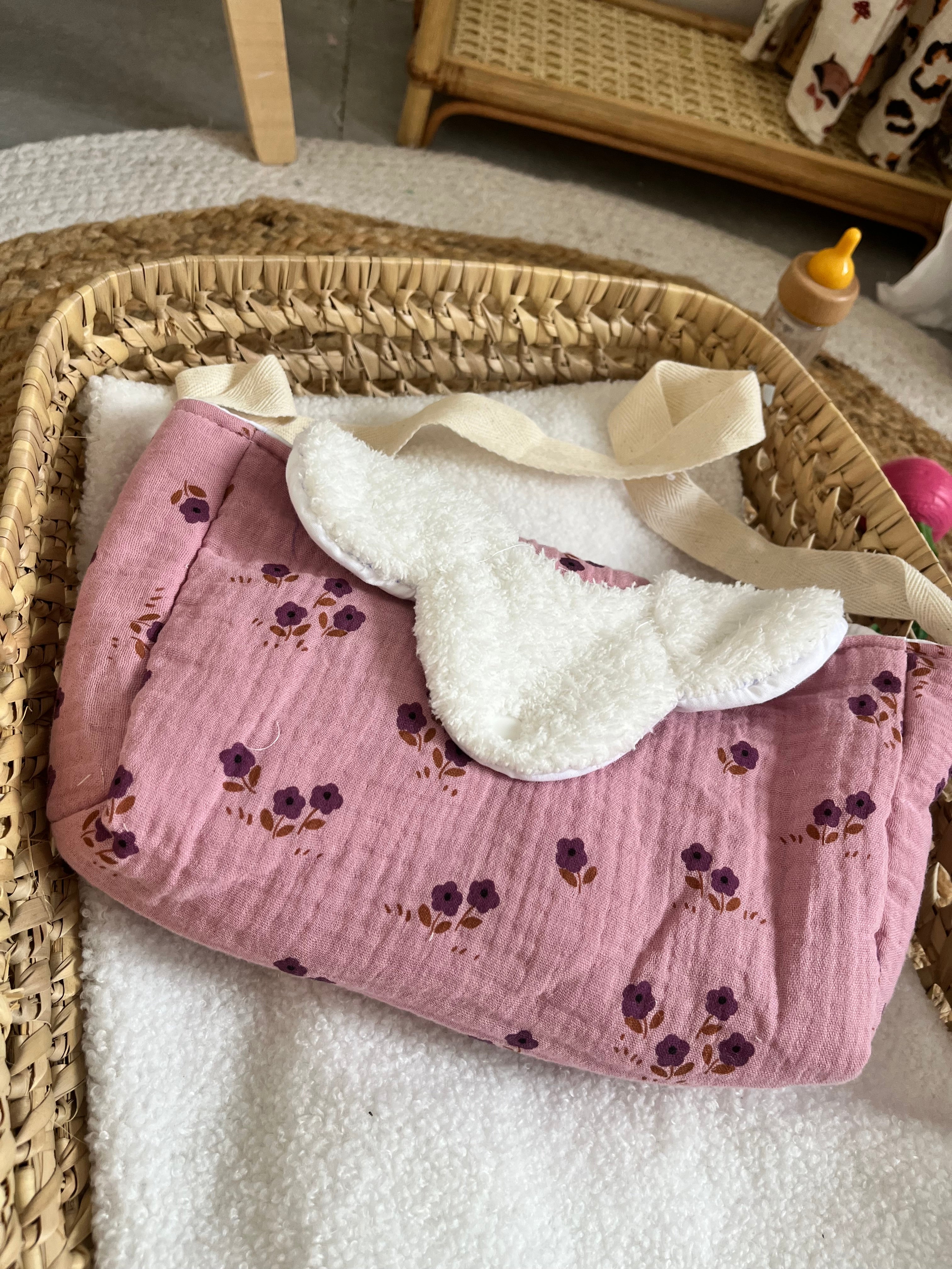 Sac à langer violet