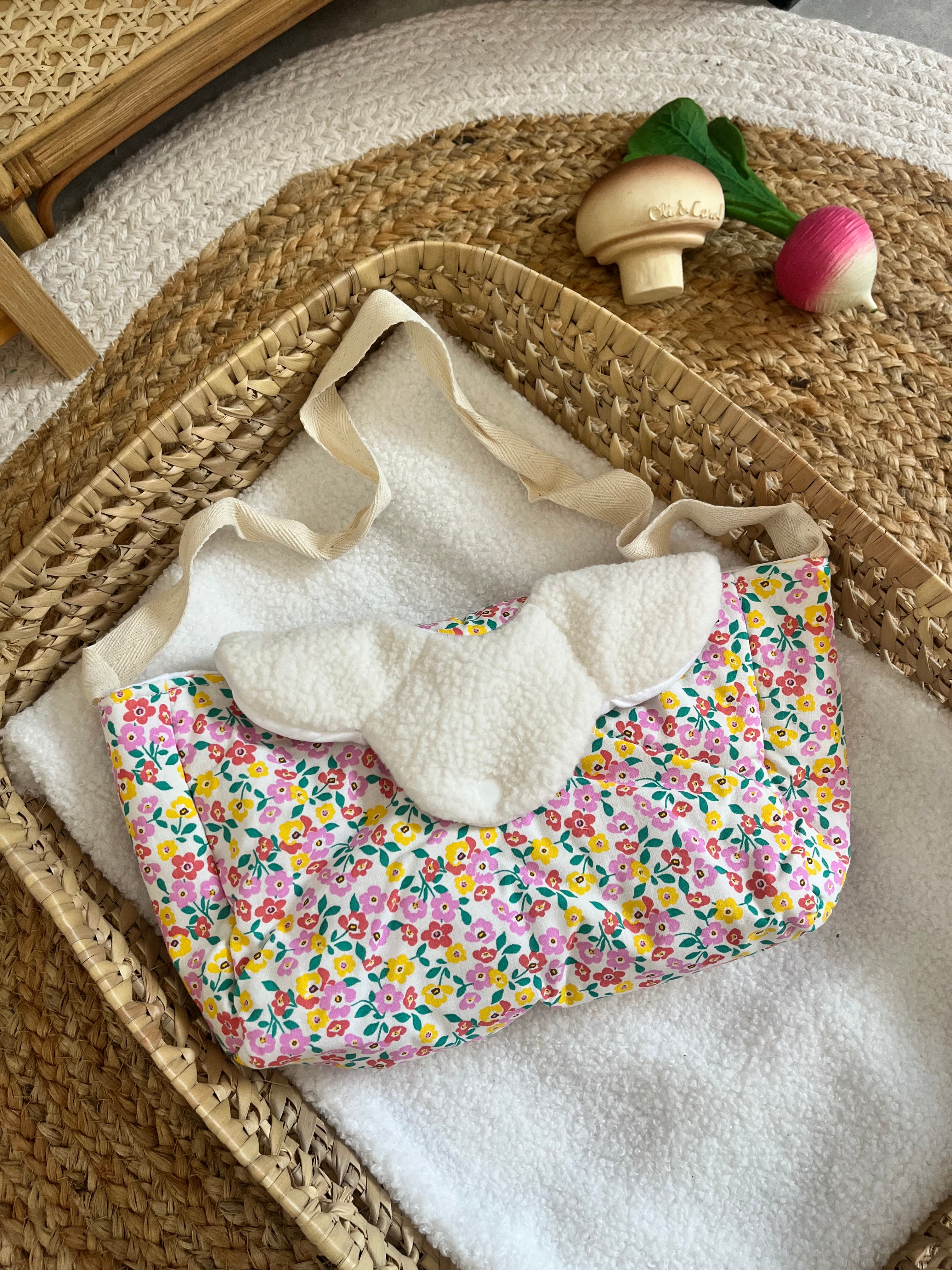 Sac à langer fleurs
