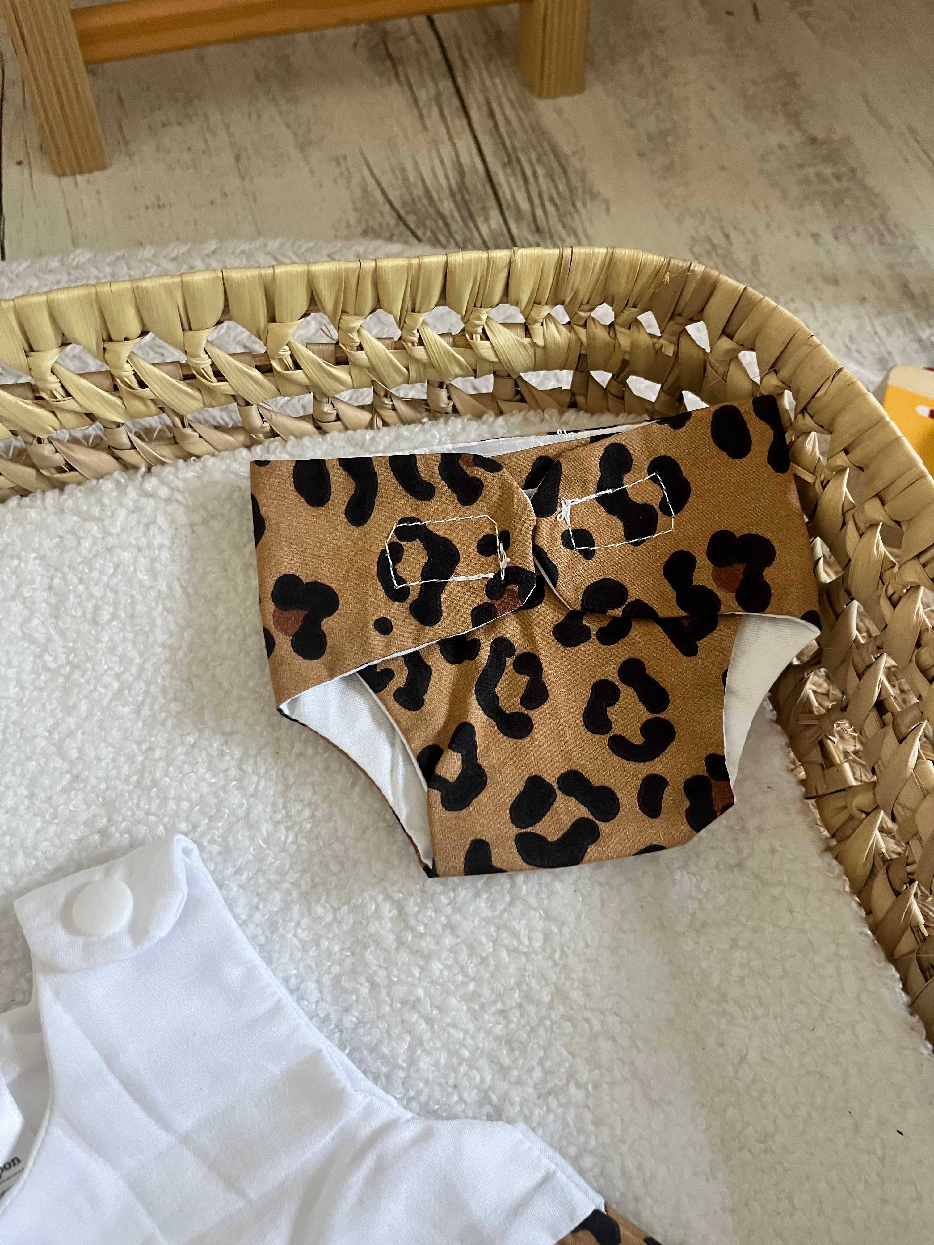 Gigoteuse + couche léopard 🐆