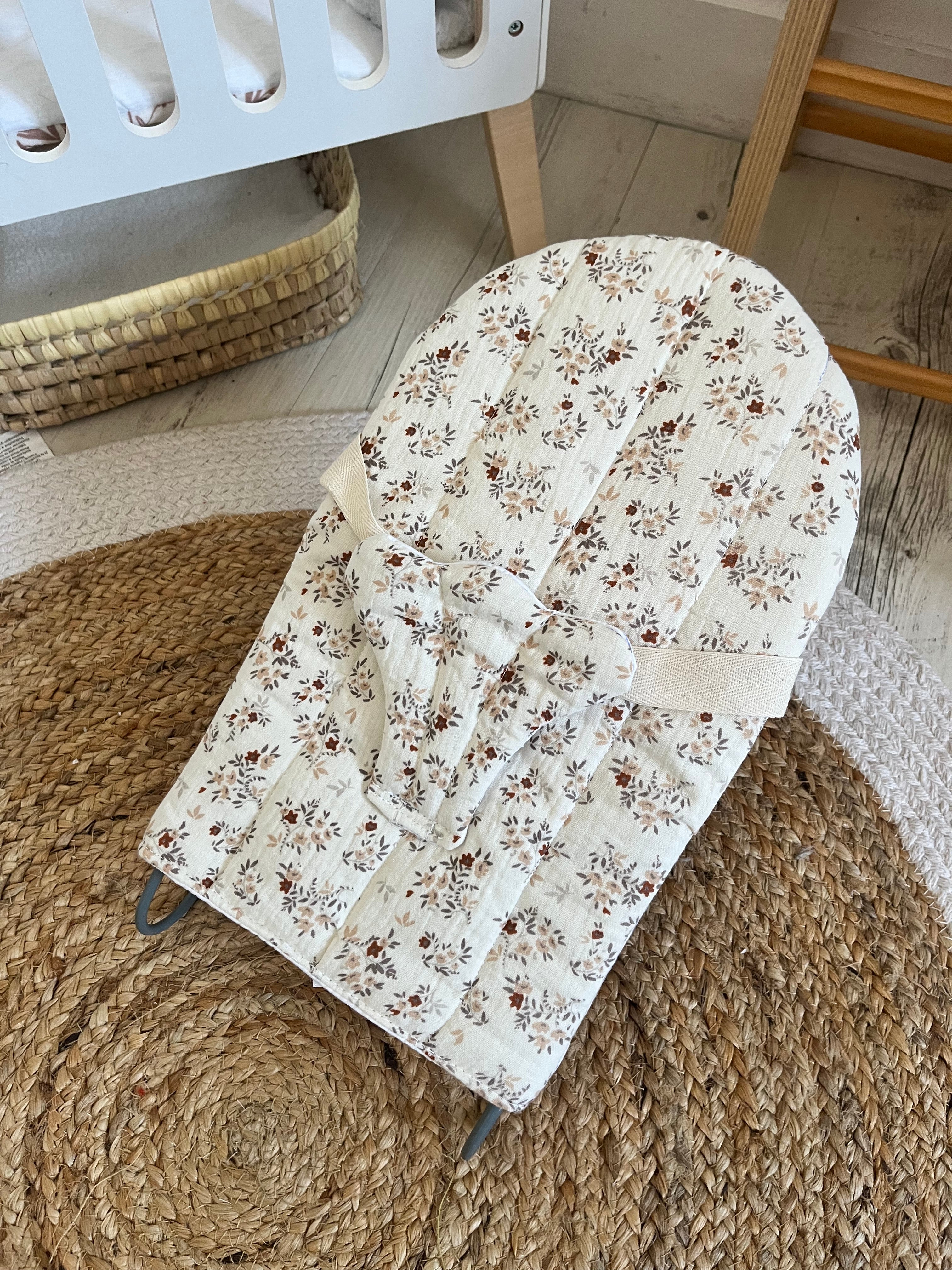 Transat poupée fleur beige