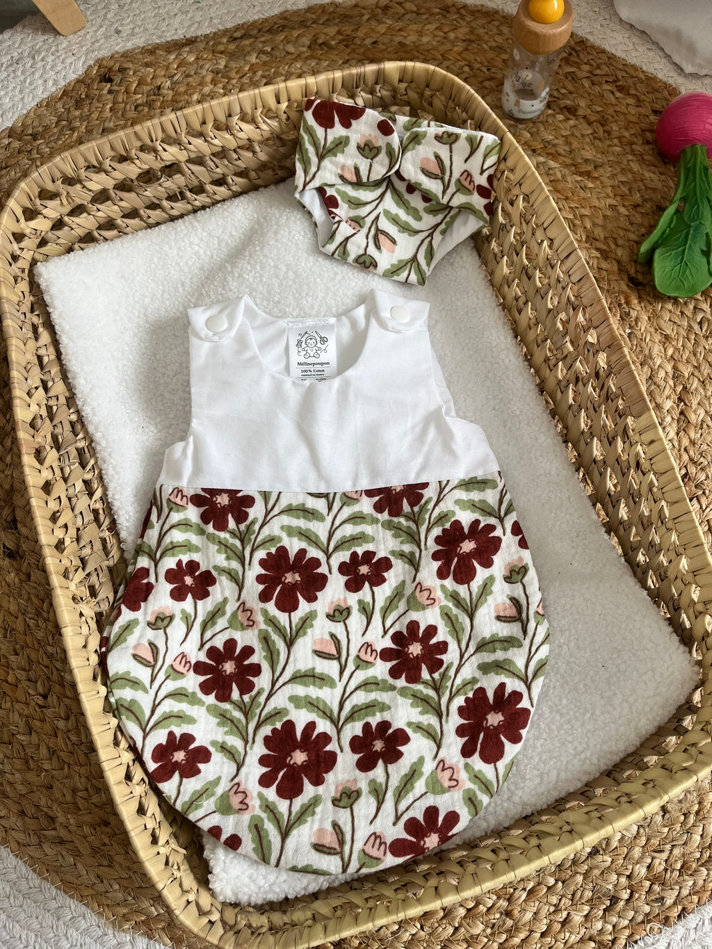 Gigoteuse + couche fleur