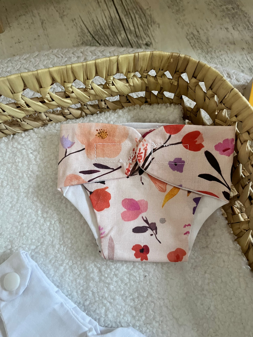 Gigoteuse + couche fleur