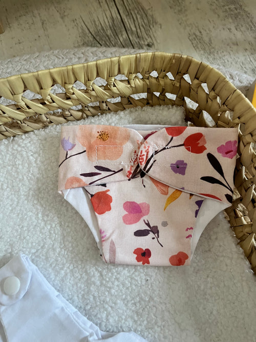 Gigoteuse + couche fleur