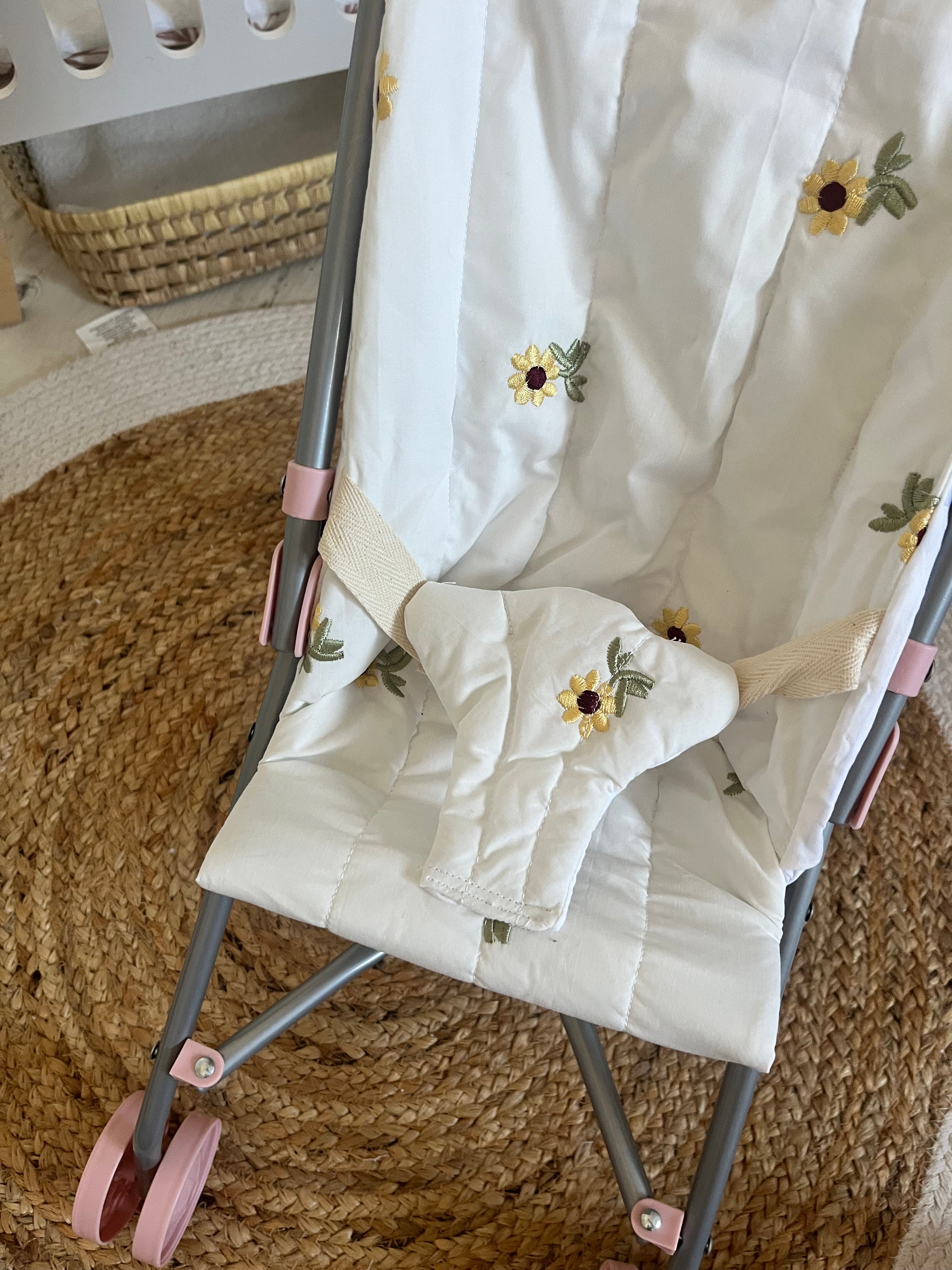 Housse poussette fleurs