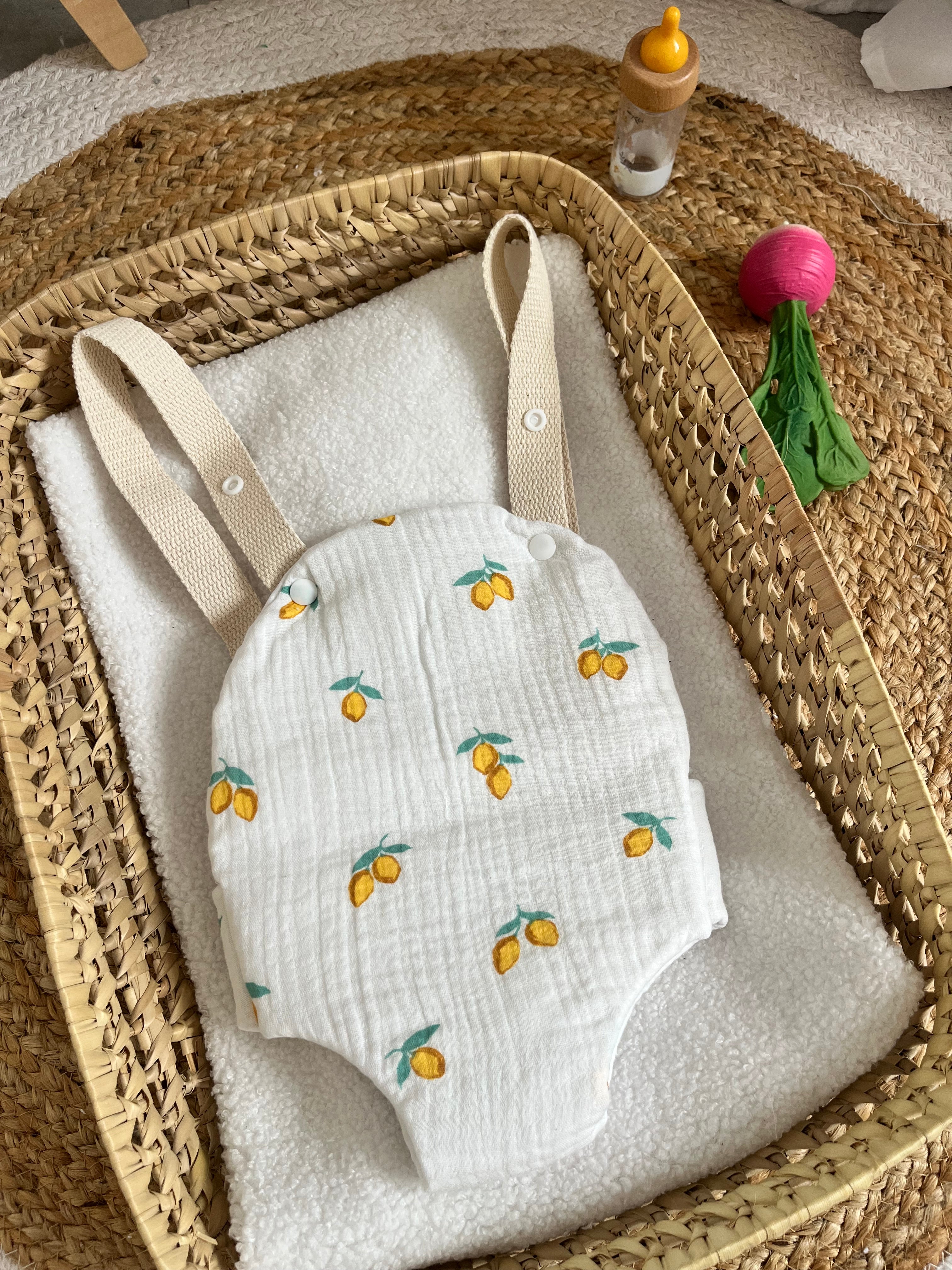 Porte bébé /poupée citron 🍋