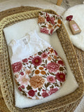 Gigoteuse + couche fleurs