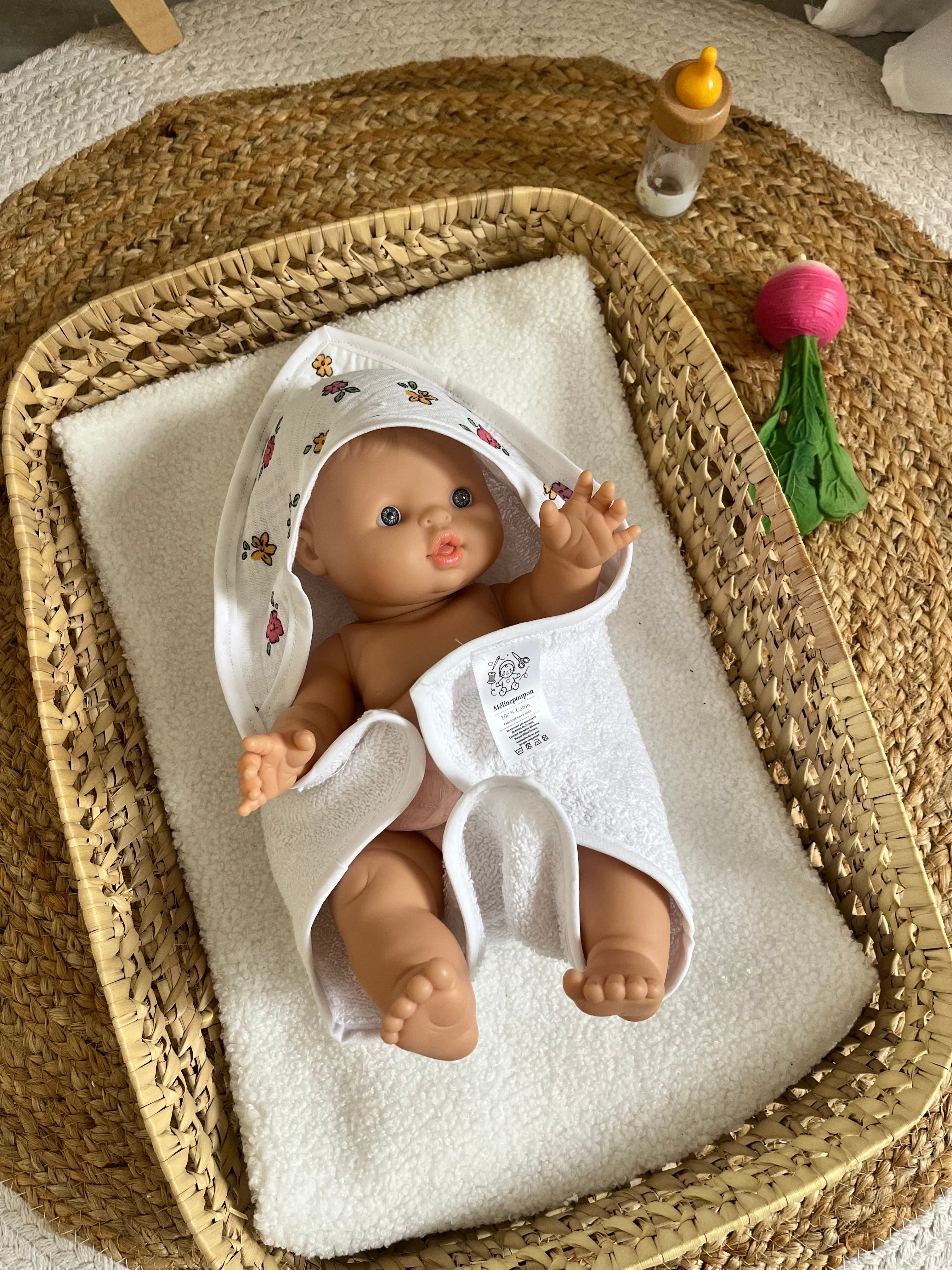 Sortie de bain fleurs