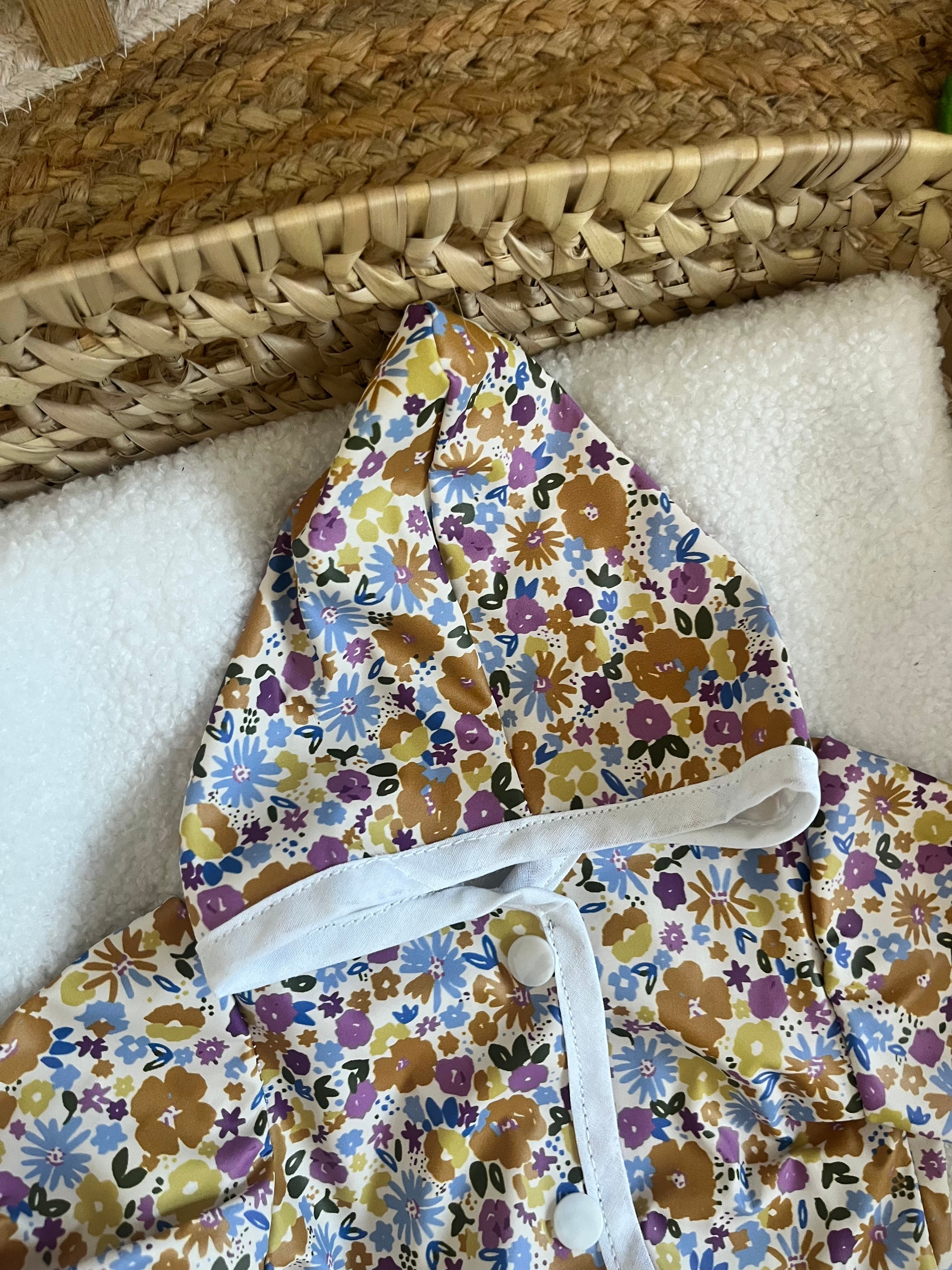 Combinaison imperméable fleurs