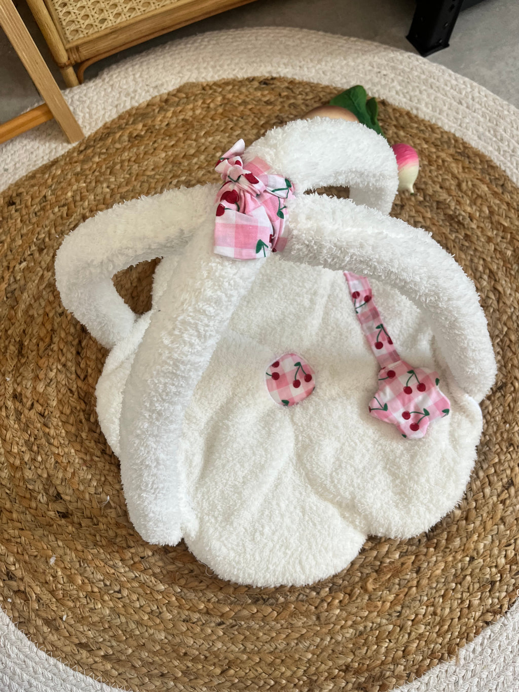 Tapis d’éveil poupée / poupon cerise 🍒