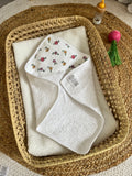 Sortie de bain fleurs