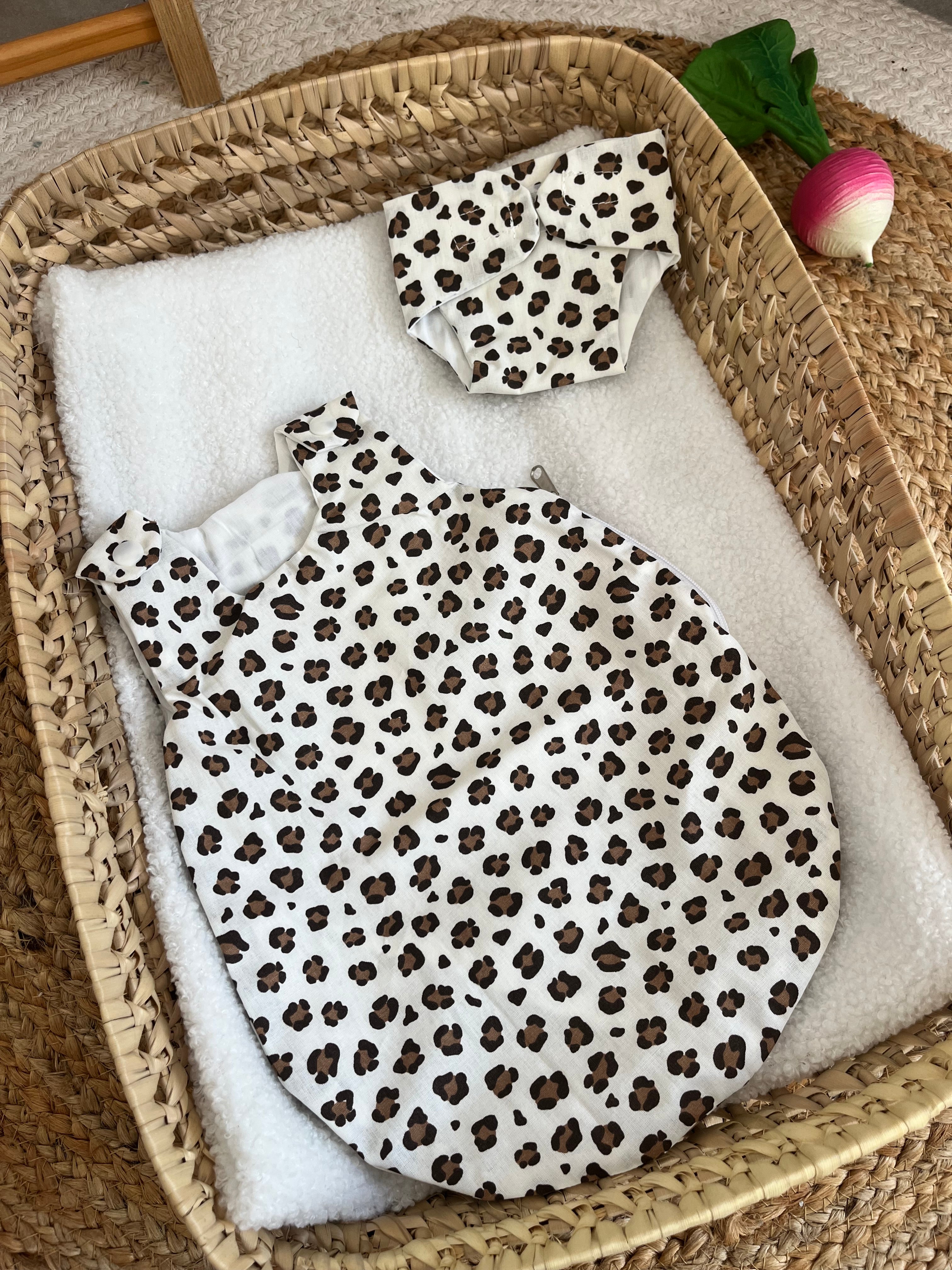 Gigoteuse + couche léopard 🐆