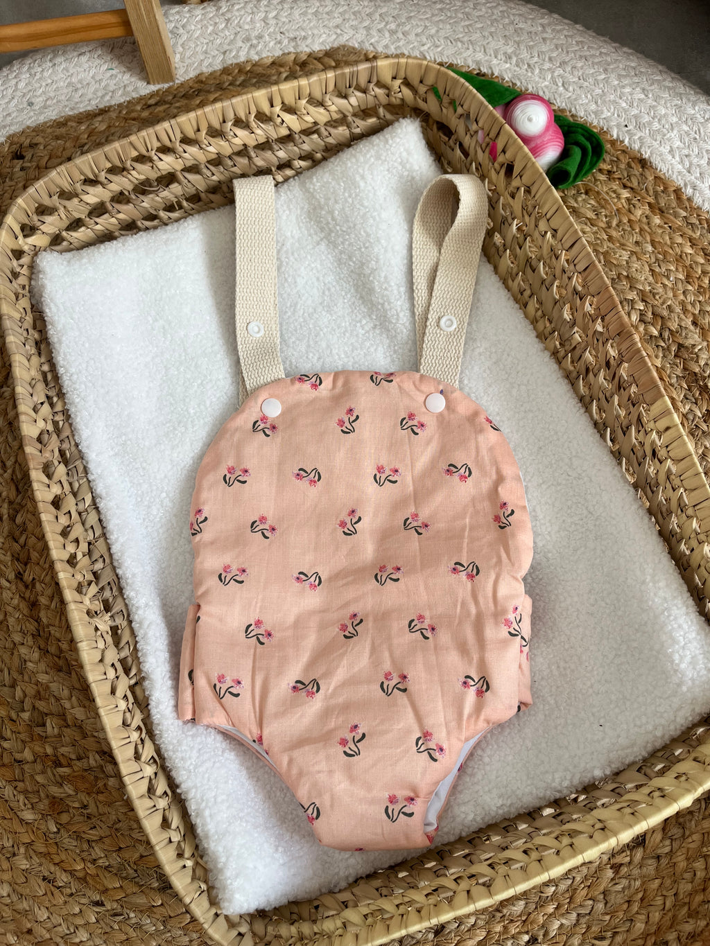 Porte bébé /poupée corail