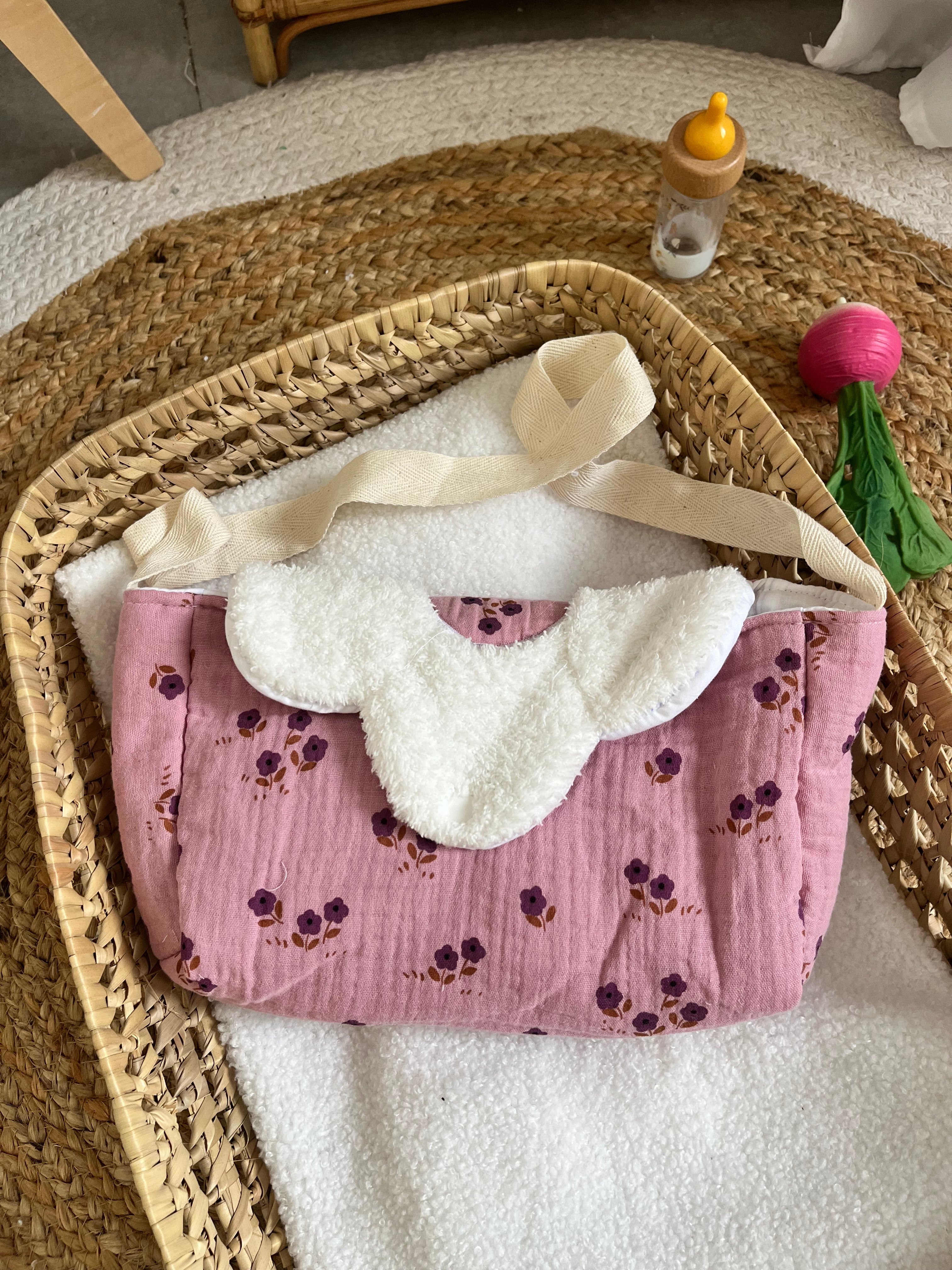 Sac à langer violet