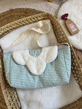 Sac à langer Vichy vert