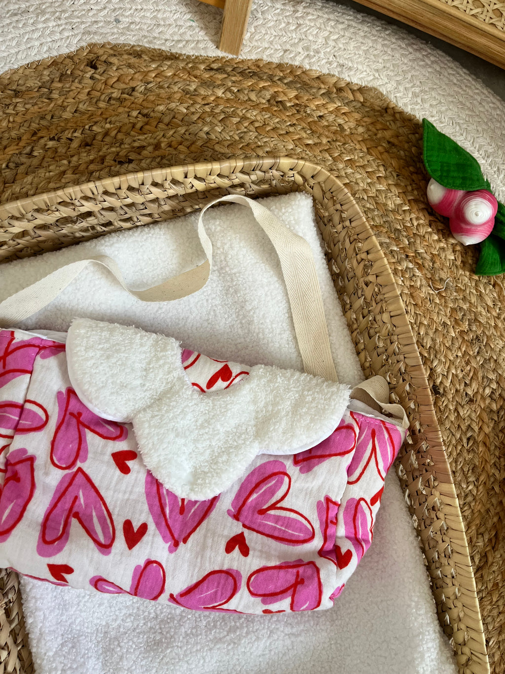 Sac à langer cœur