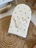 Transat poupée fleur beige