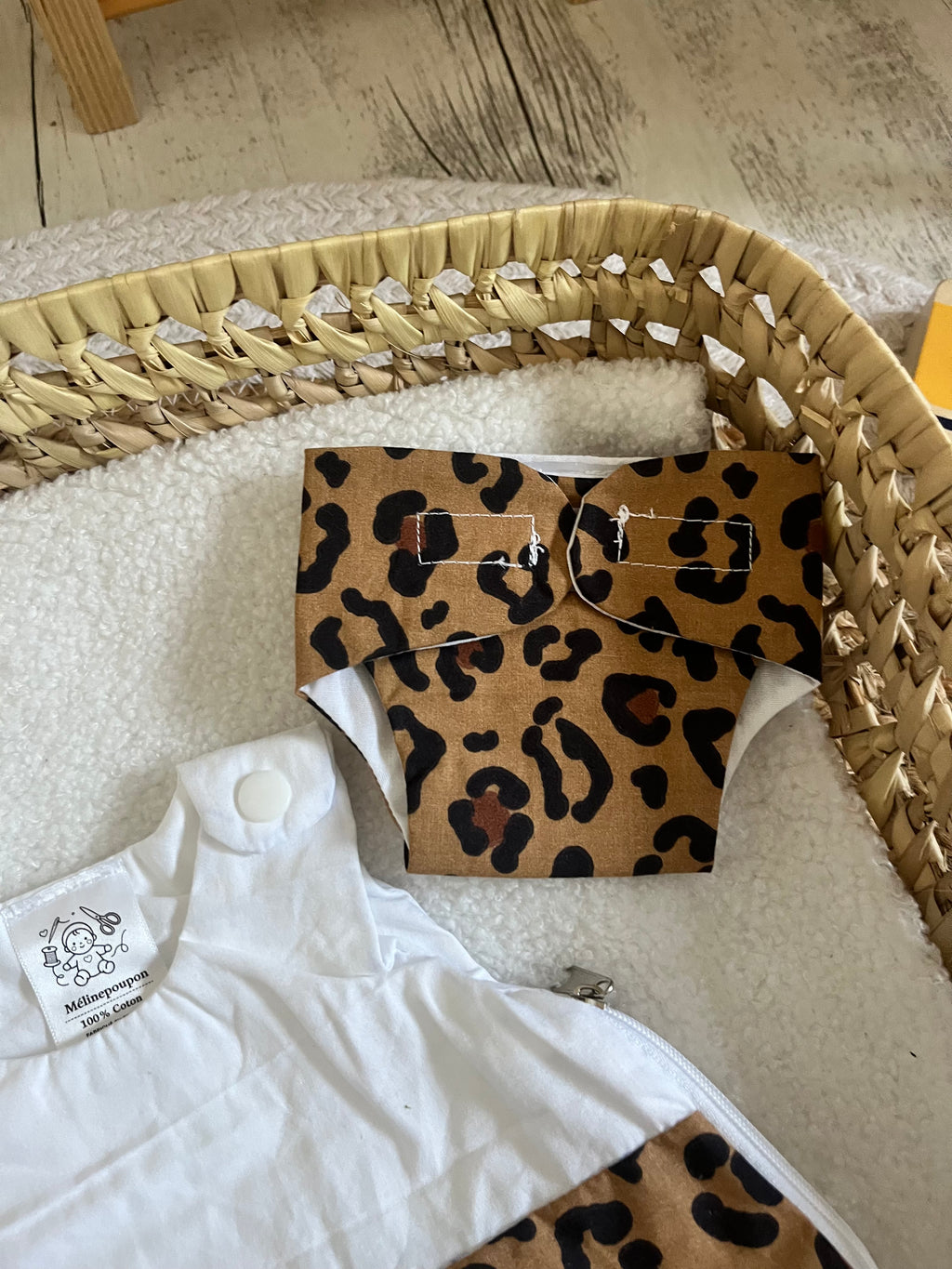 Gigoteuse + couche léopard 🐆