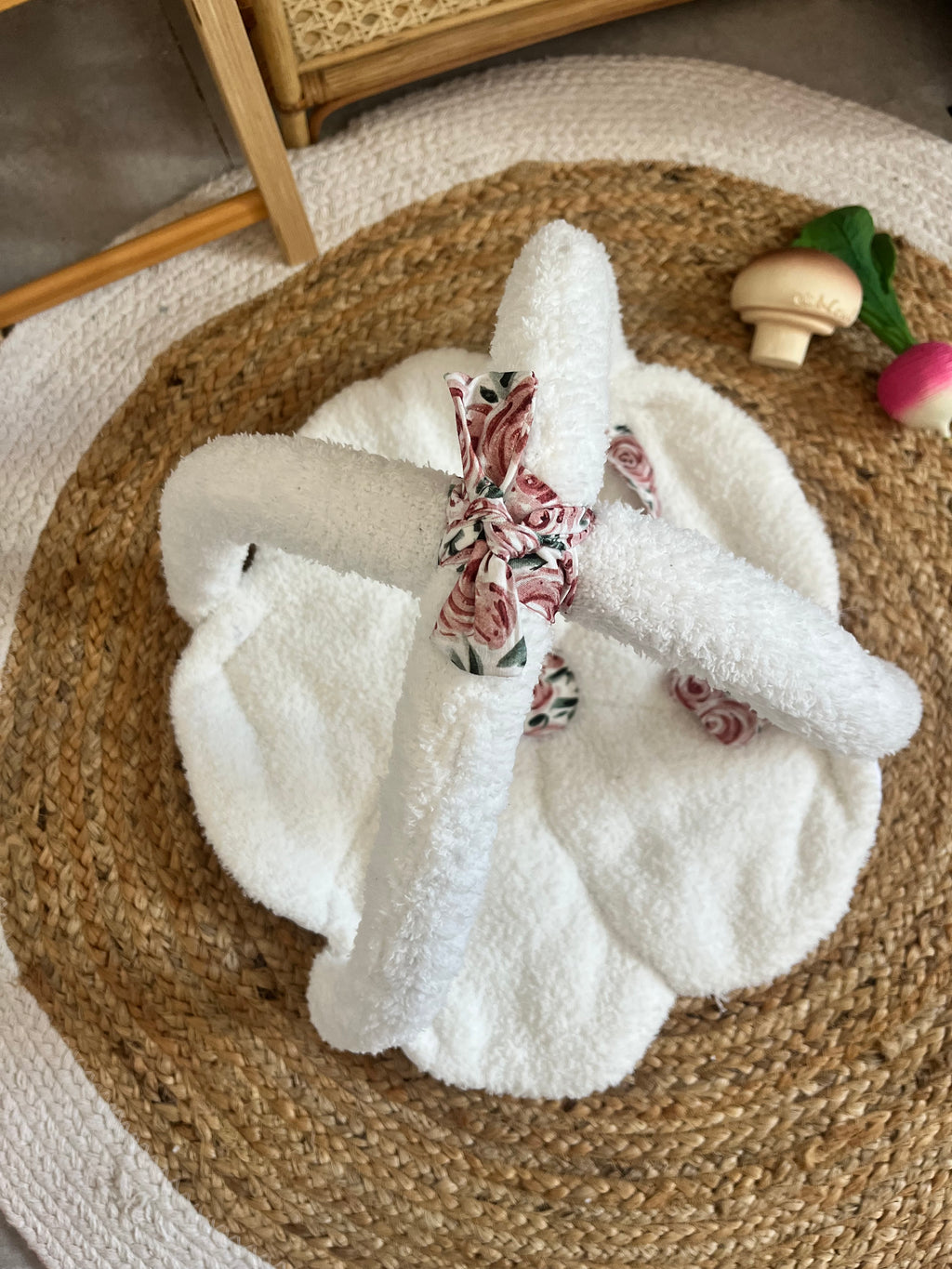 Tapis d’éveil poupée / poupon rose