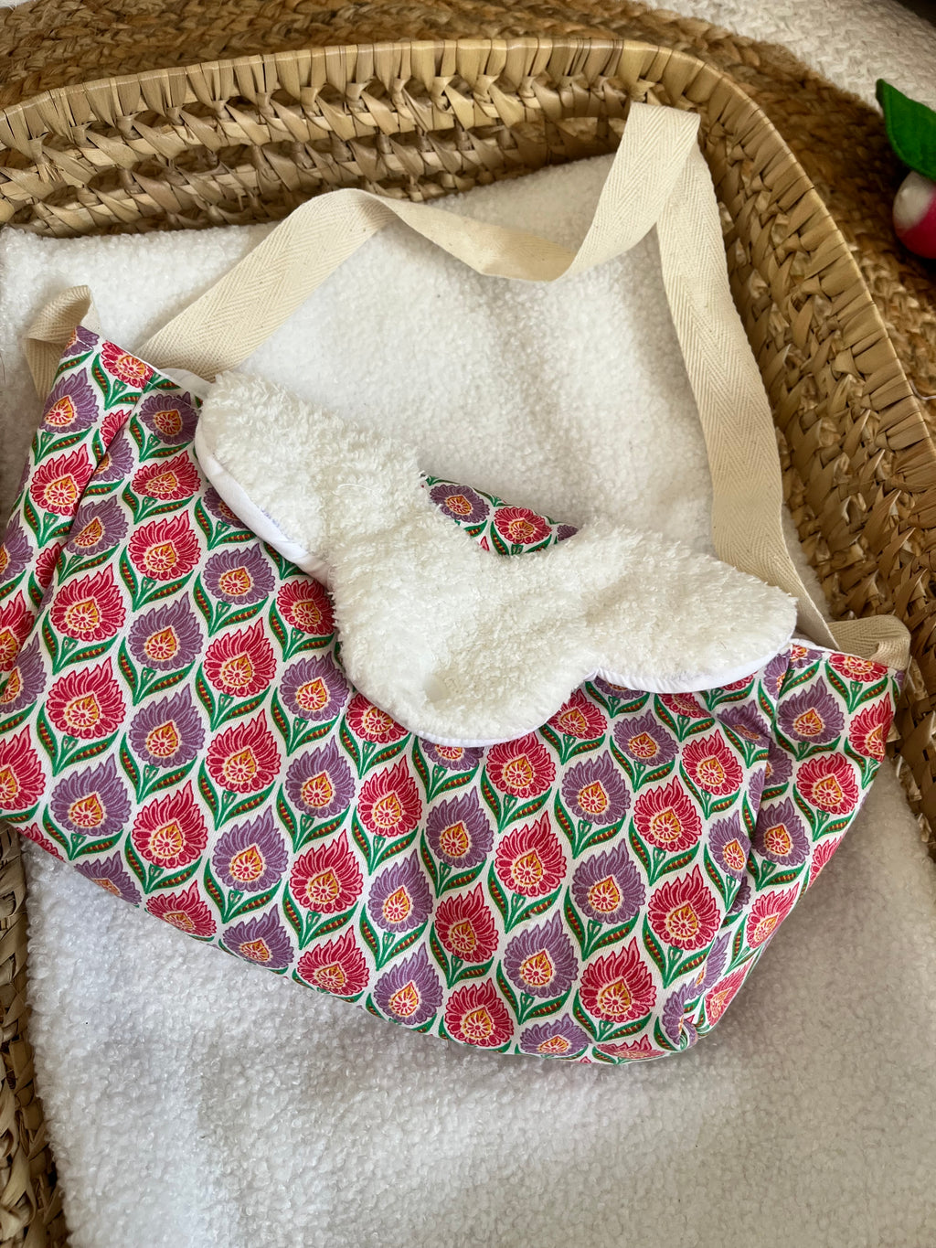 Sac à langer fleurs